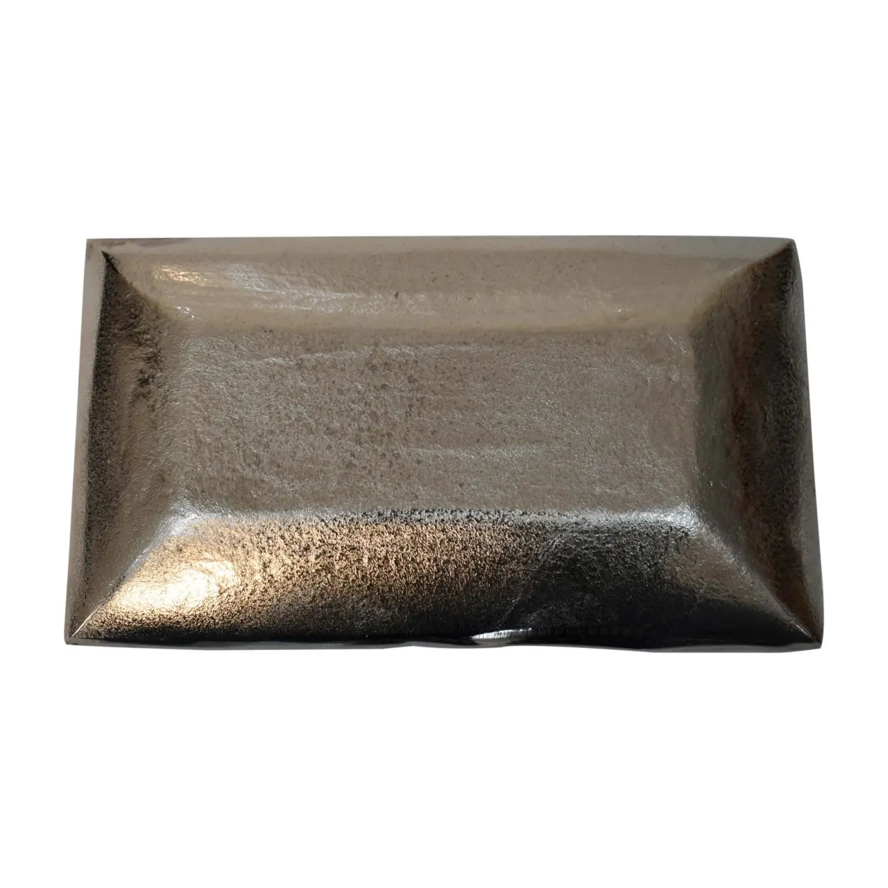 Battered Nickle Tray - Living with Luxury