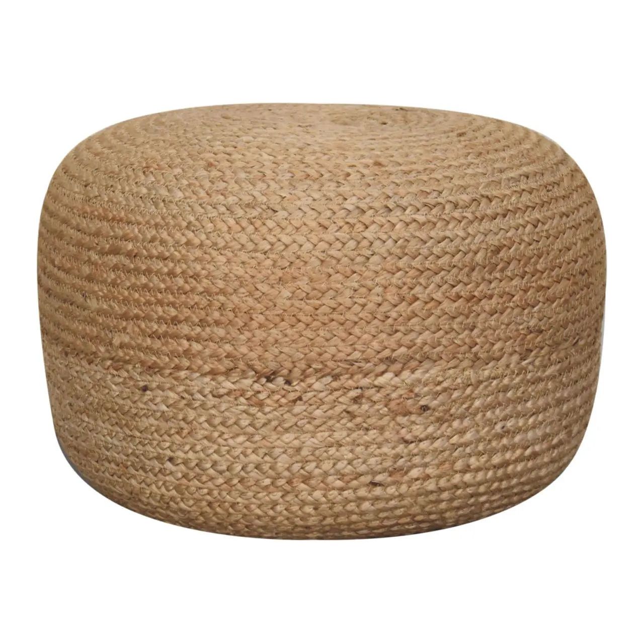 Natural Jute Pouffe - Living with Luxury