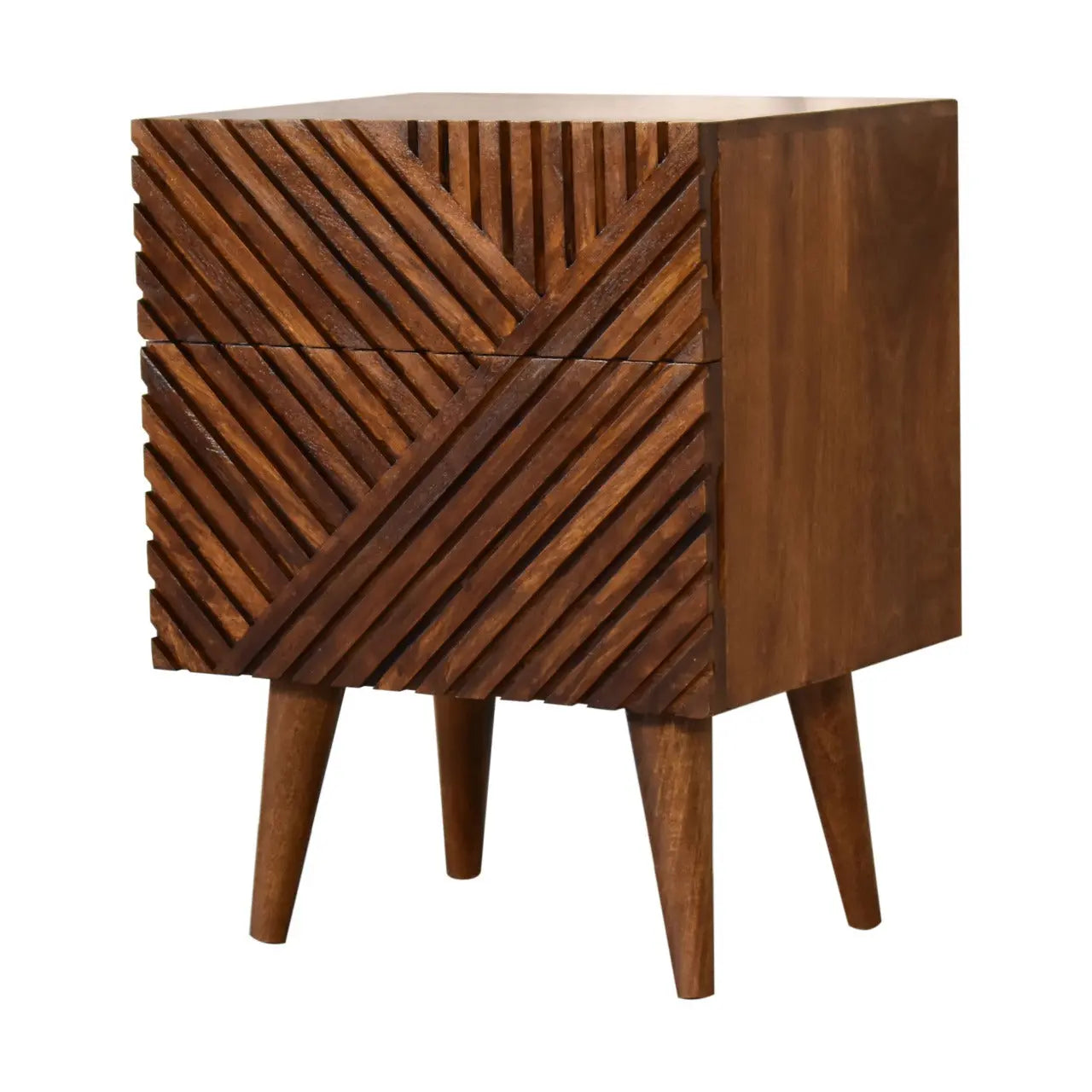 Lille 2 Drawer Bedside - Living with Luxury