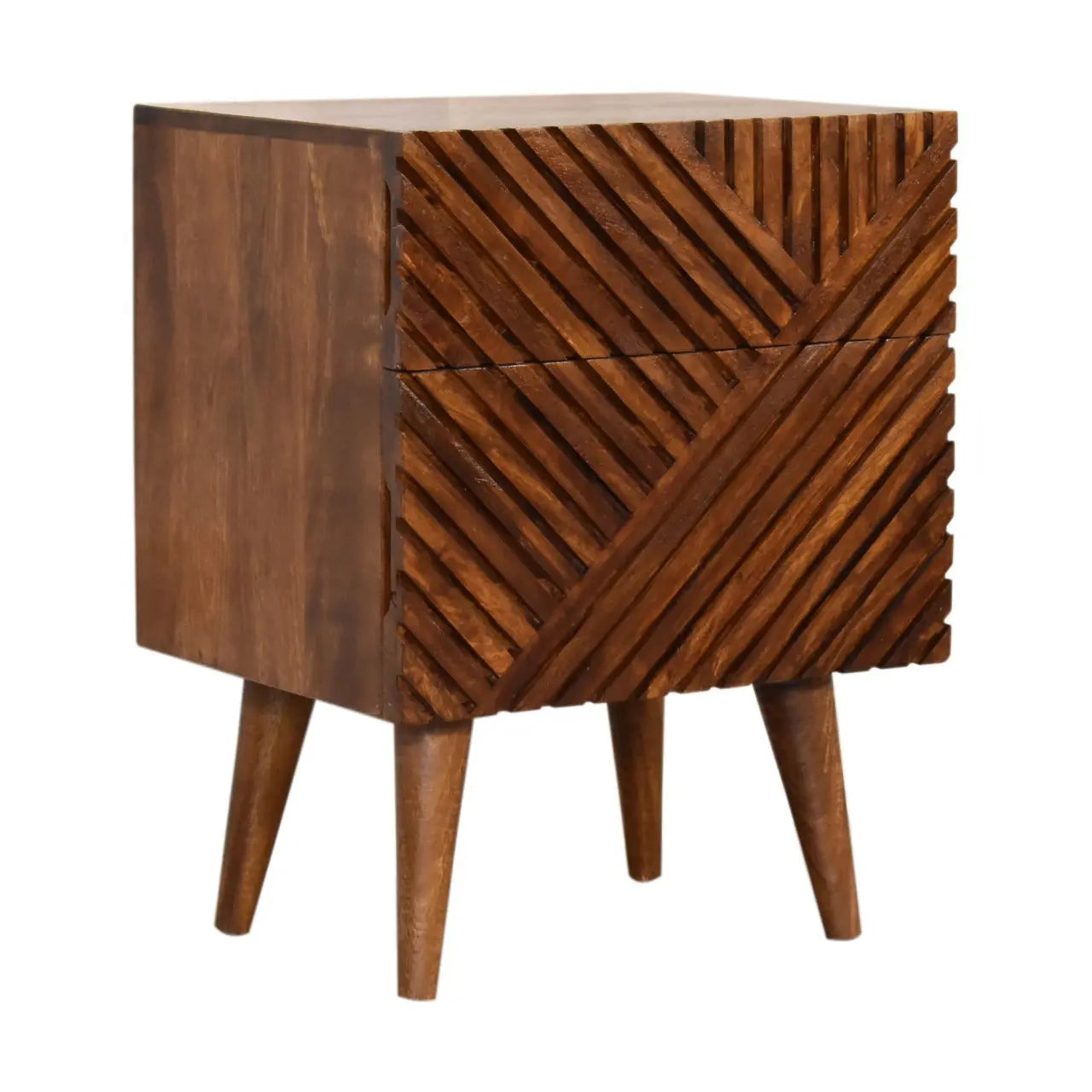 Lille 2 Drawer Bedside - Living with Luxury