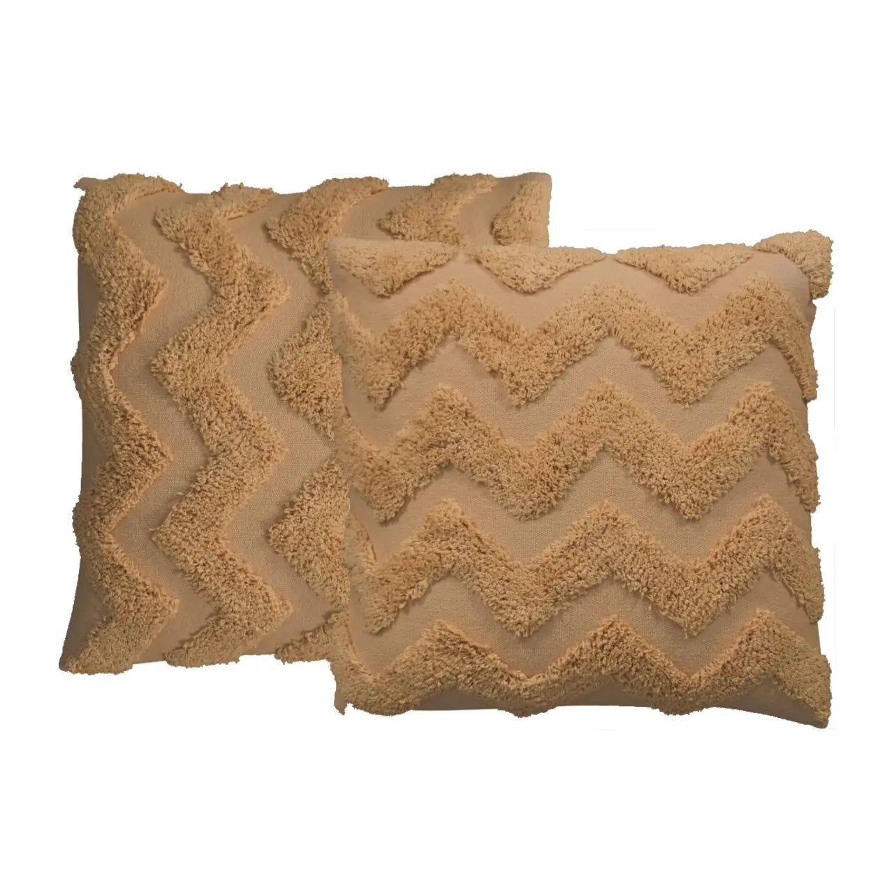 Mustard Zig-zag Cushion Set of 2 - Living with Luxury
