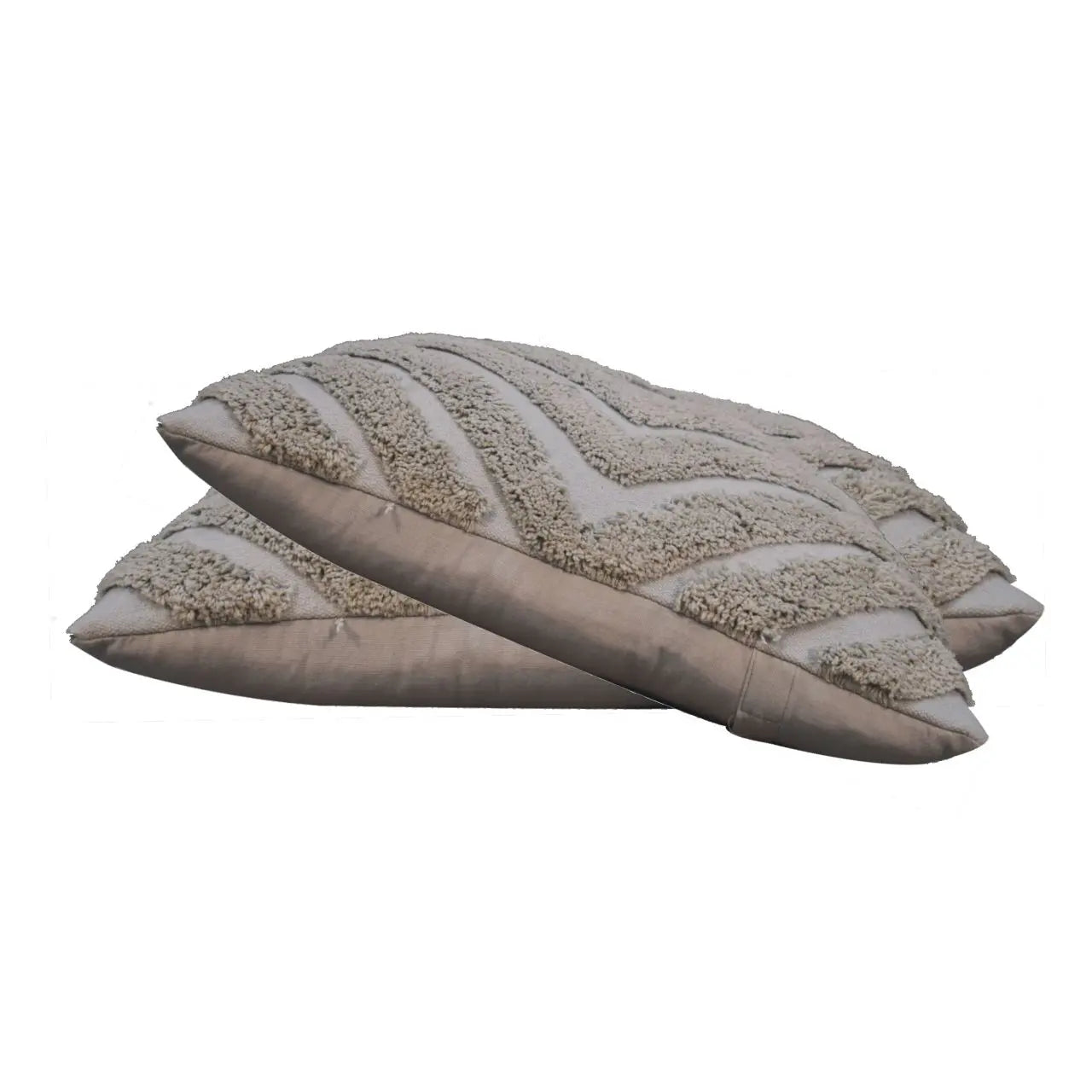 Grey Diamond Cushion Set of 2 - Living with Luxury