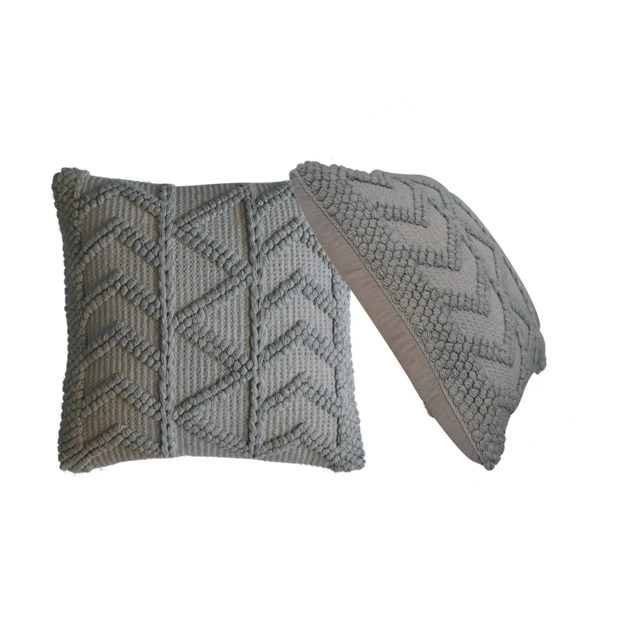 Alda Cushion Set of 2 - Grey - Living with Luxury