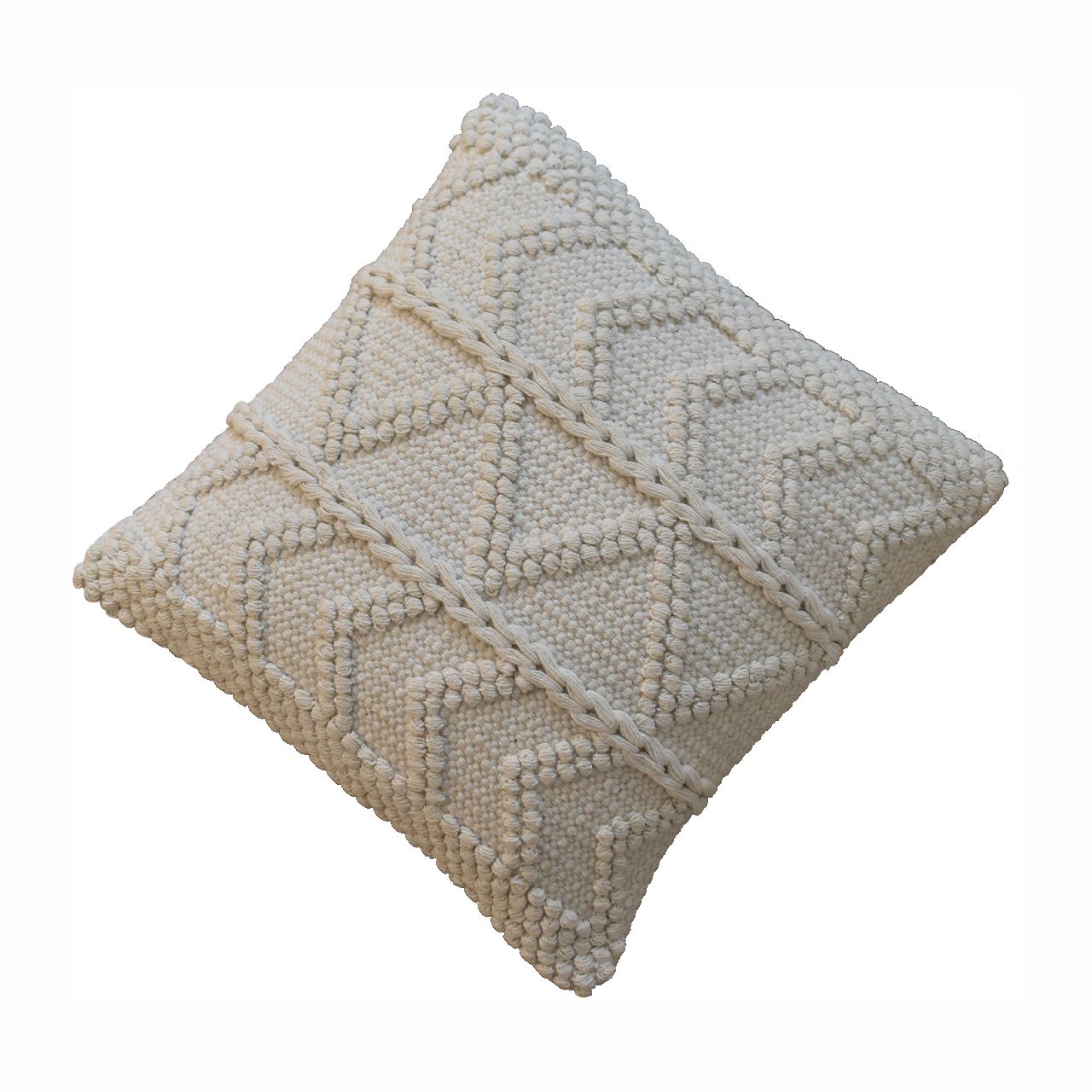Alda Cushion - Natural White Living with Luxury
