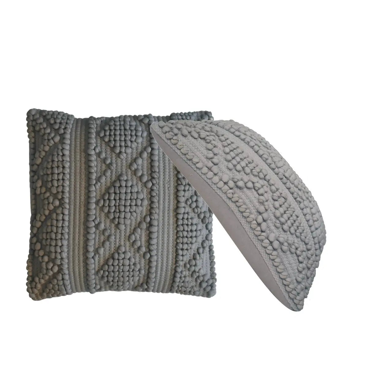 Nola Cushion Set of 2 - Grey - Living with Luxury