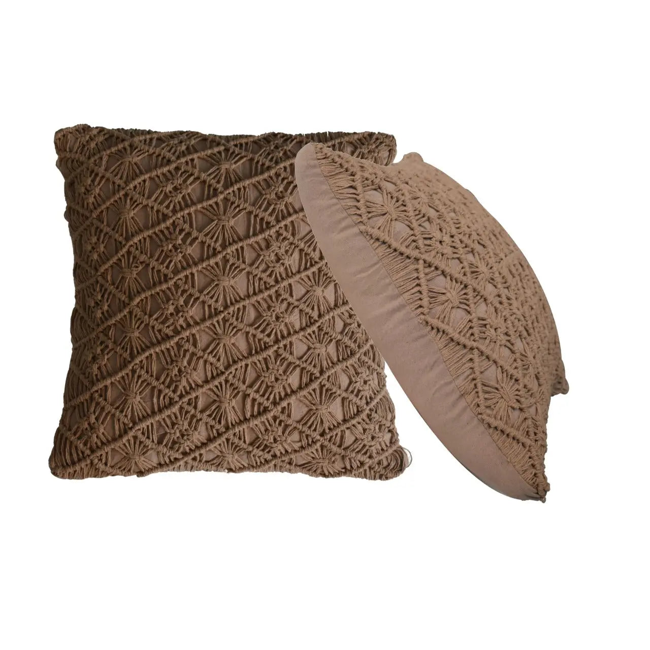Coffee Maura Cushion - Set of 2 - Living with Luxury