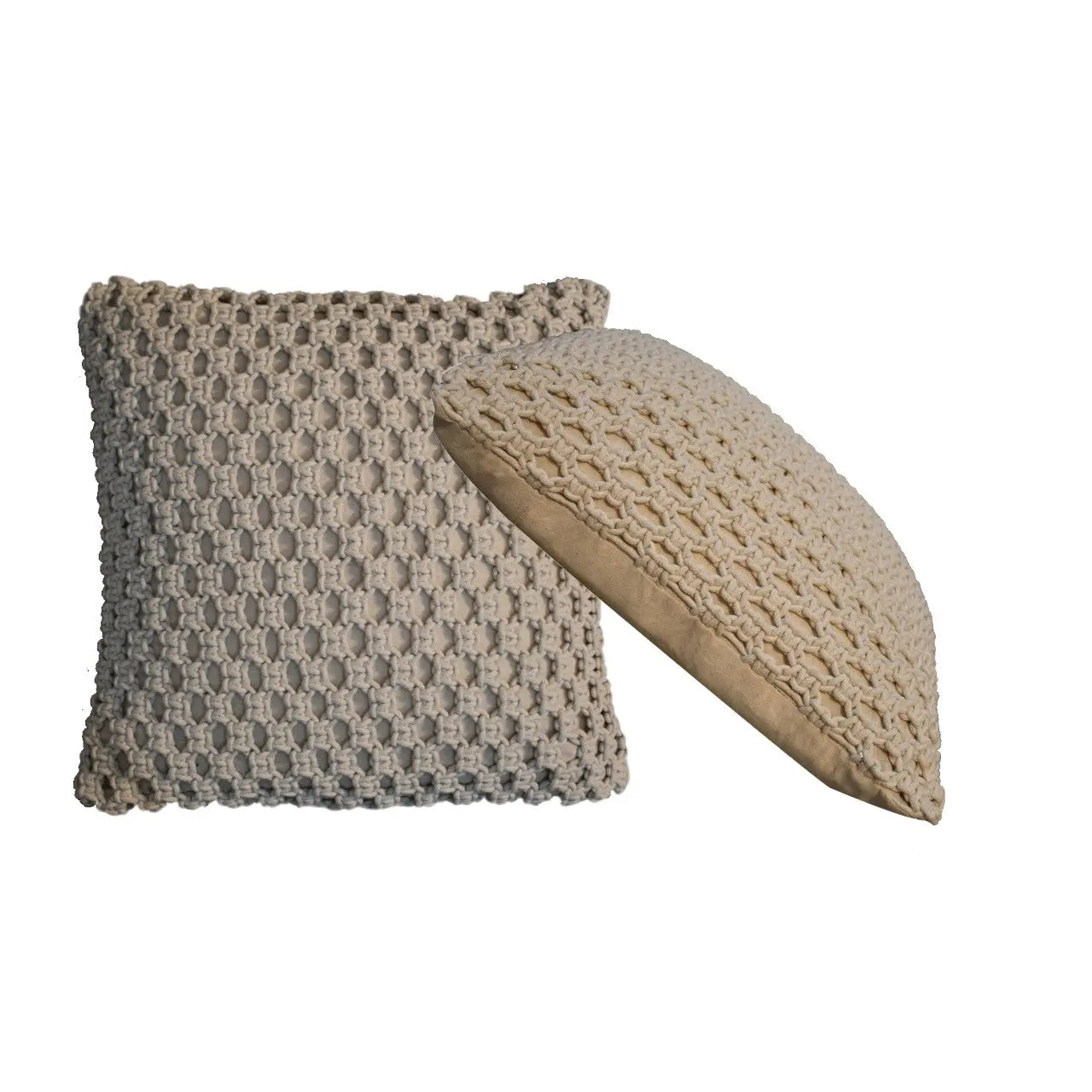 2x Myra Natural White Cushions - Living with Luxury