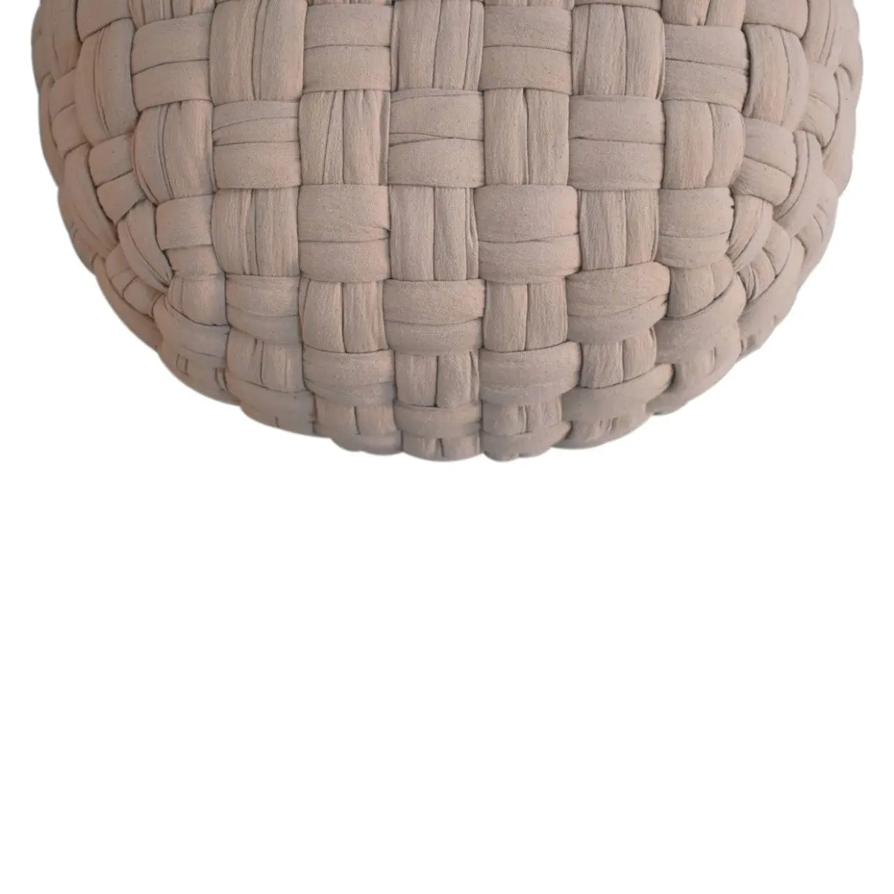 Tube Pouffe Cream - Living with Luxury