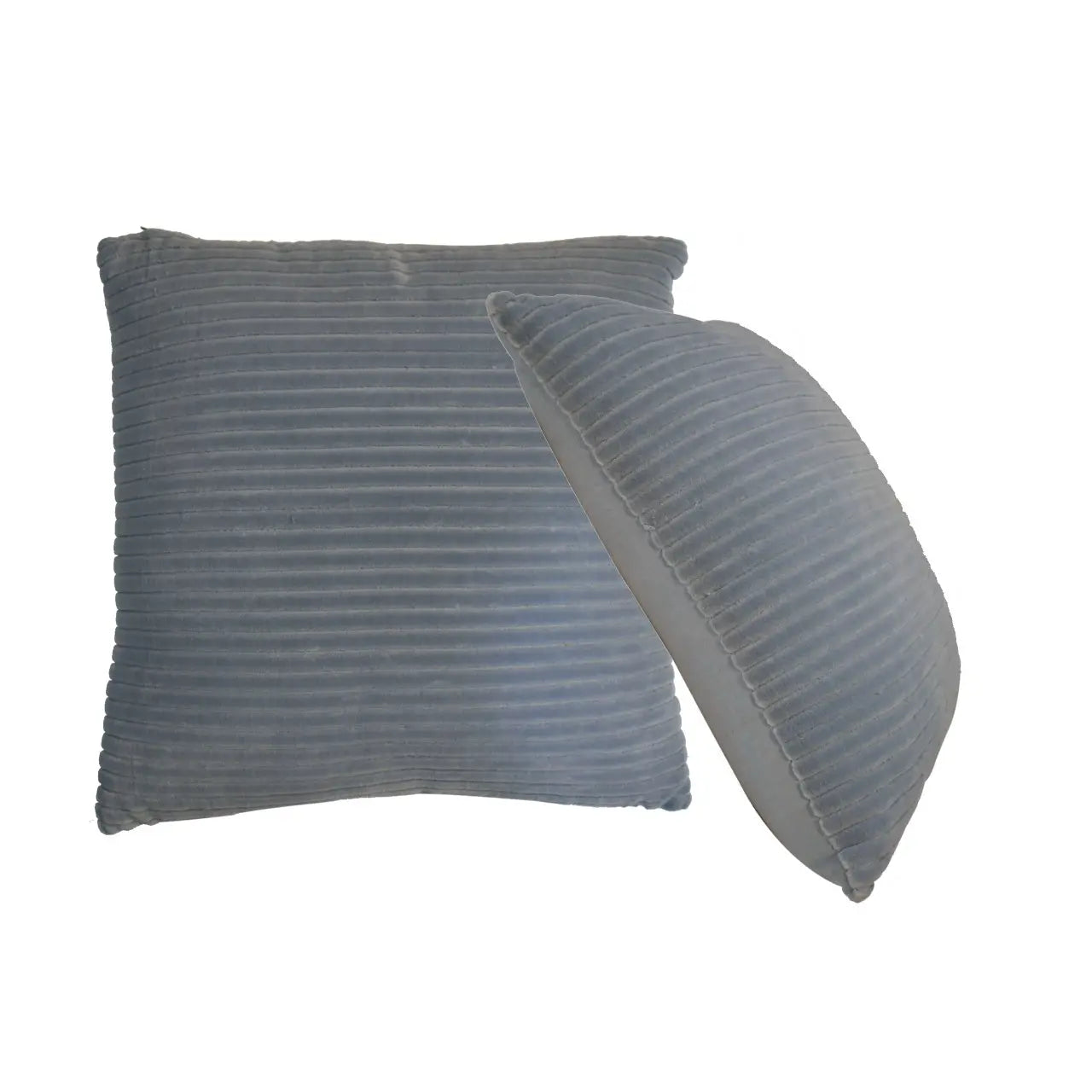 Ribbed Grey Cushion Set of 2 - Living with Luxury