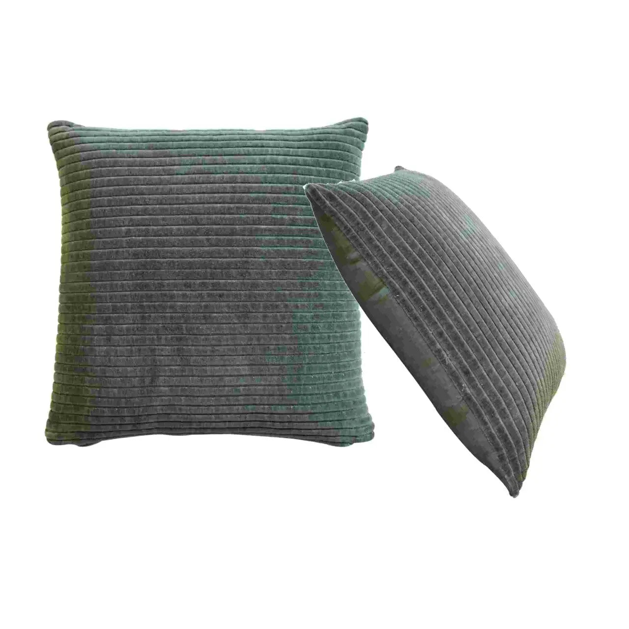 Ribbed Green Cushion Set of 2 - Living with Luxury
