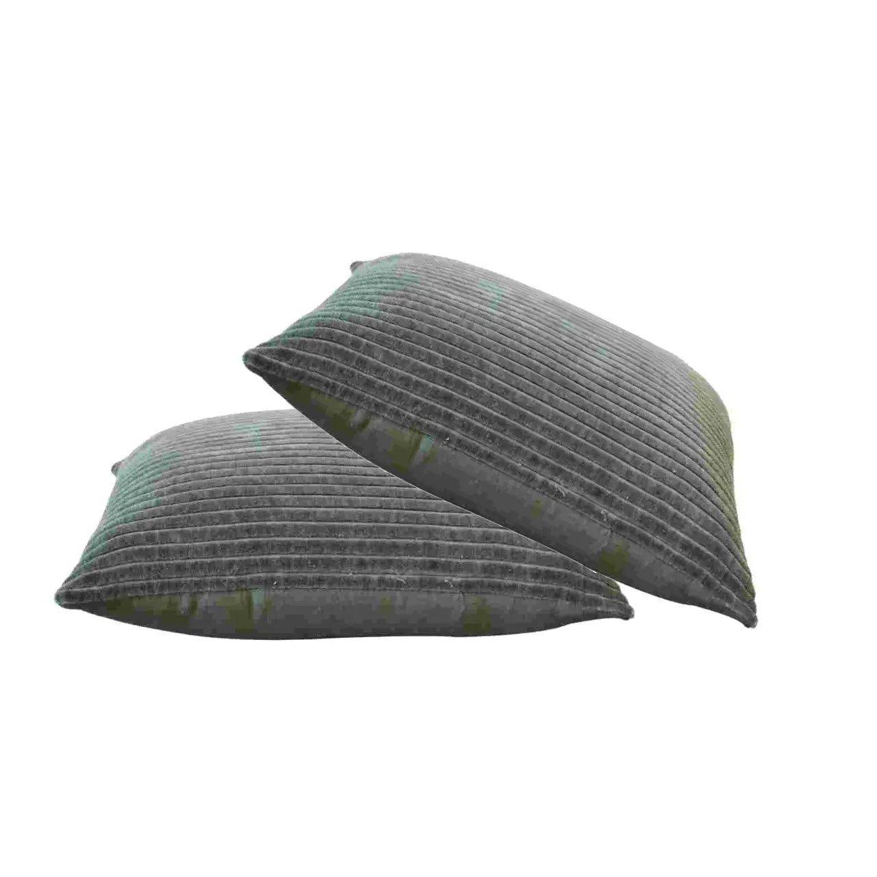 Ribbed Green Cushion Set of 2 - Living with Luxury