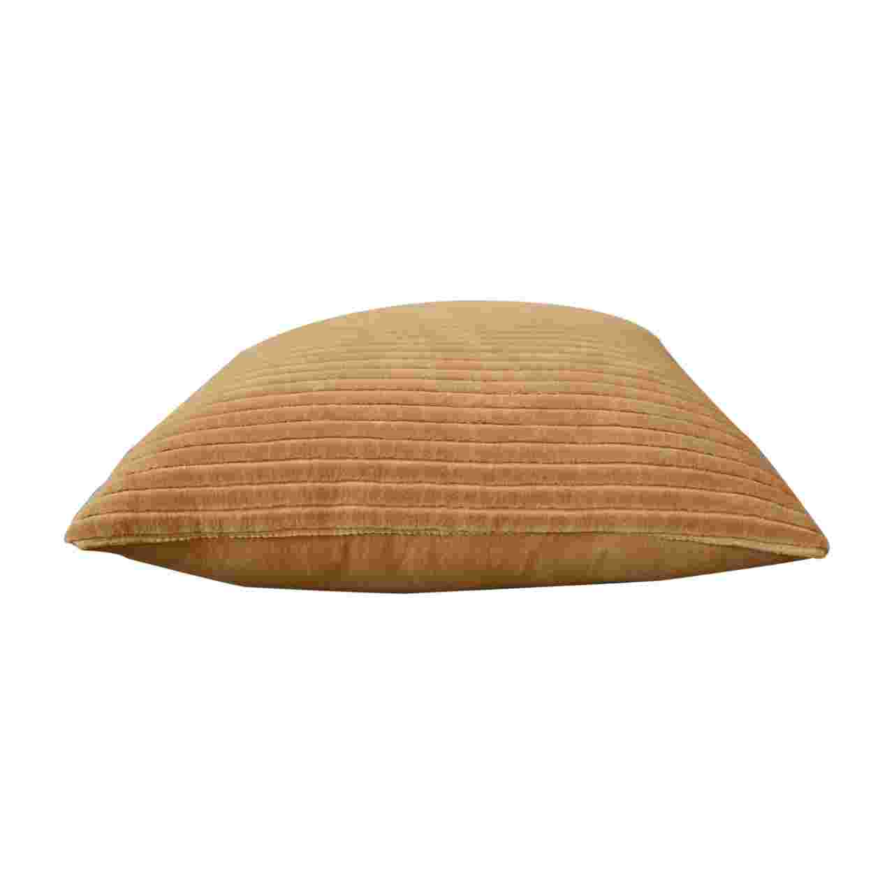 Ribbed Mustard Cushion Set of 2 - Living with Luxury