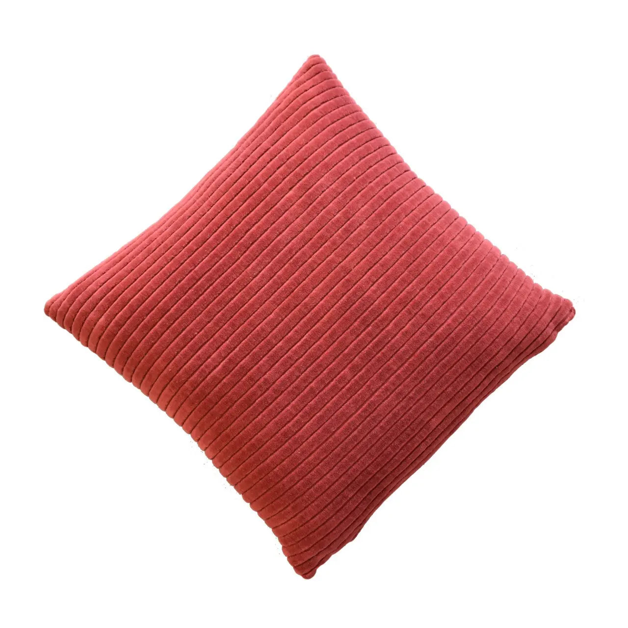 Ribbed Red Cushion Set of 2 - Living with Luxury