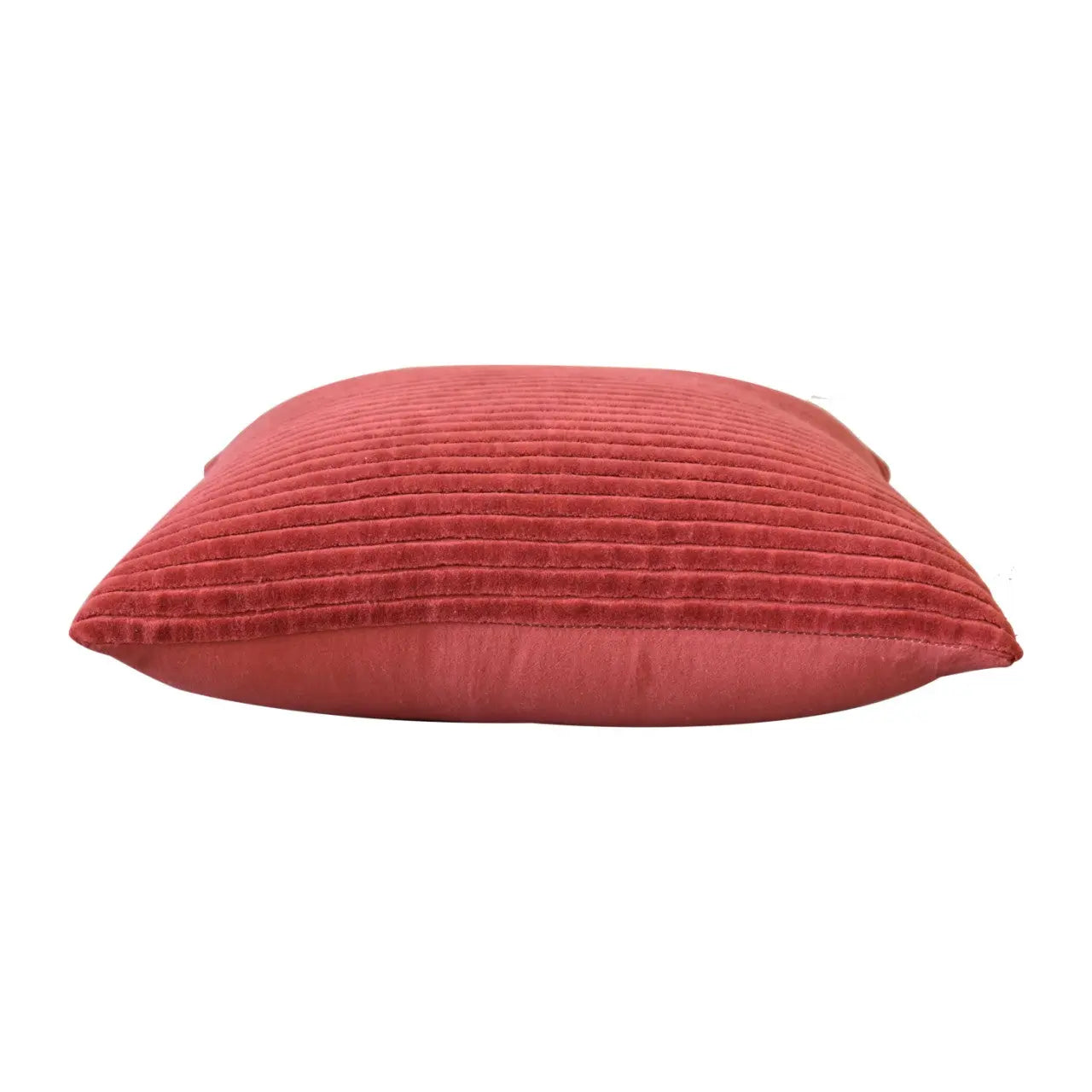 Ribbed Red Cushion Set of 2 - Living with Luxury