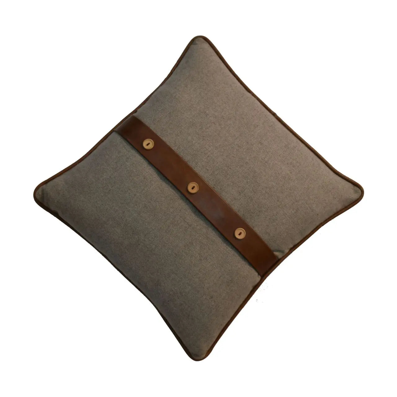 Quin Leather Sand Cushion Set of 2 - Living with Luxury