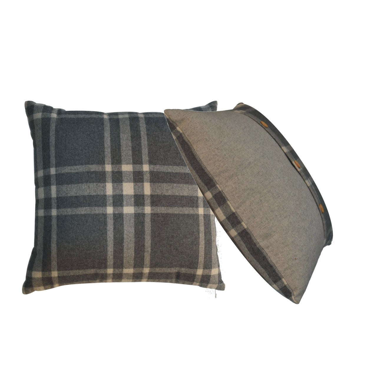 2 Quinn Cushion Canus & Grey Tweed Living with Luxury