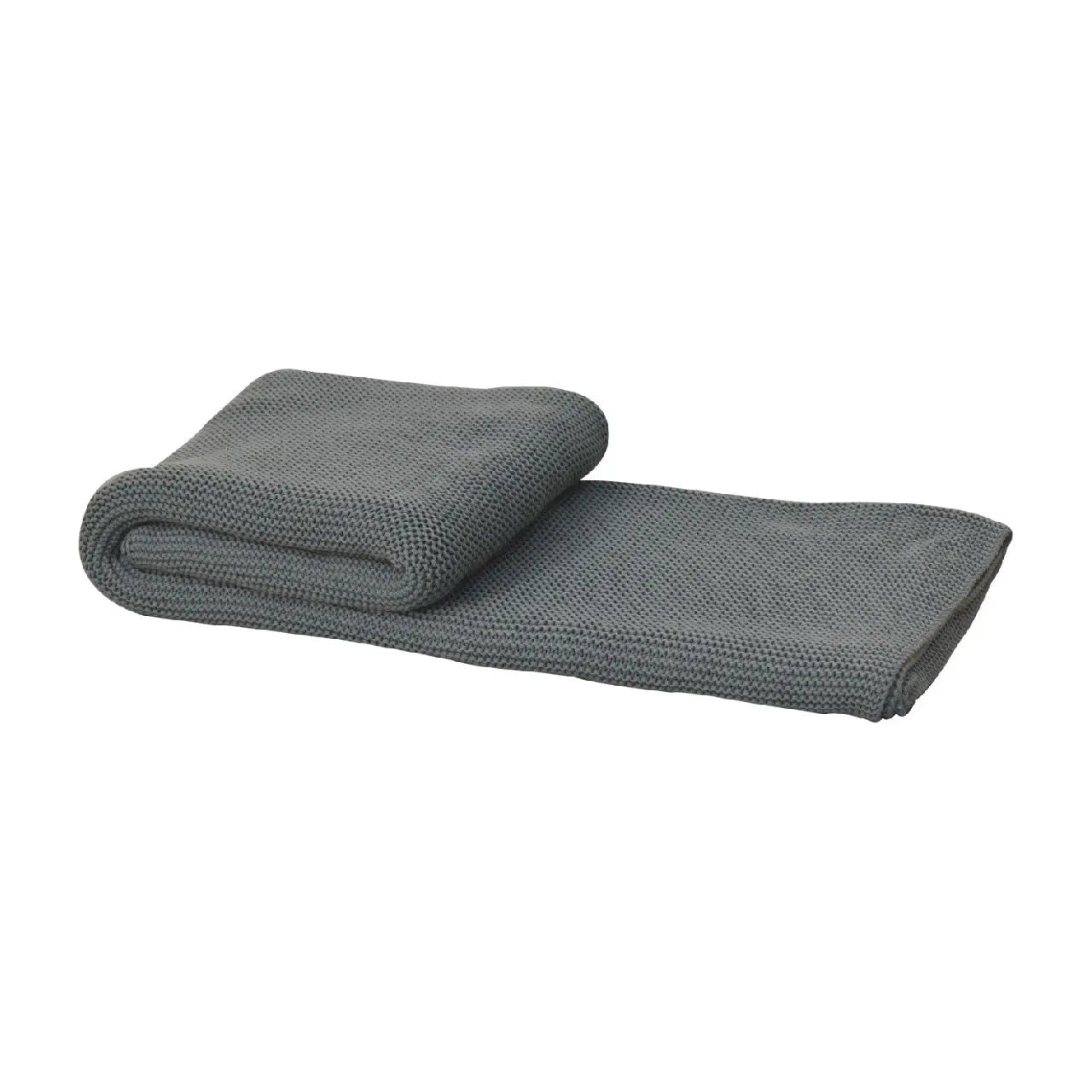 Double Olive Green Knit Throw - Living with Luxury