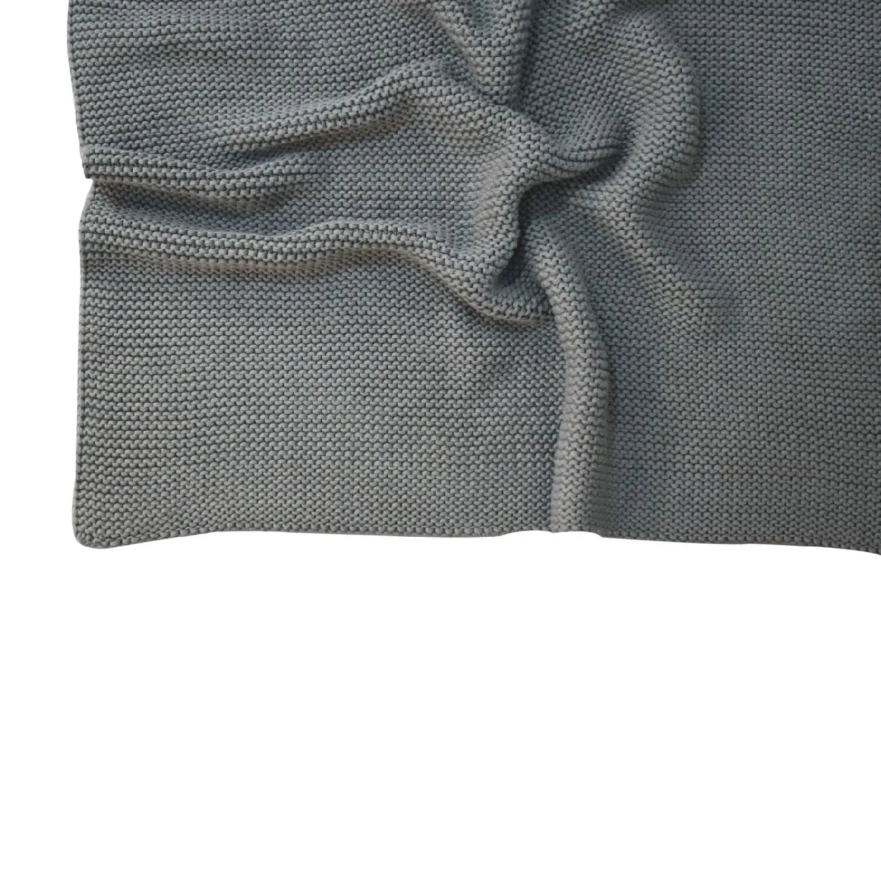 Double Olive Green Knit Throw - Living with Luxury