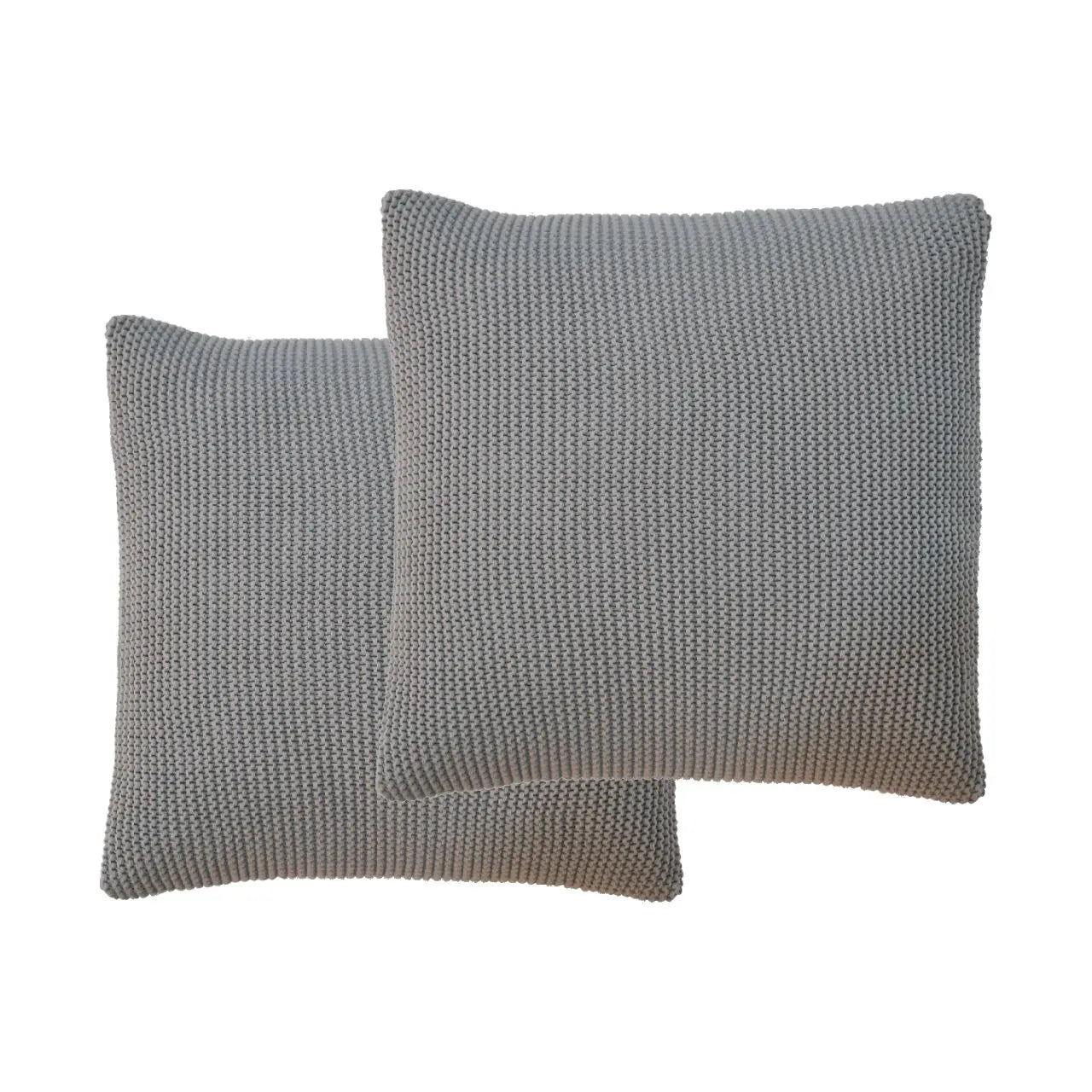 Grey Cotton Cushion Set of 2 - Living with Luxury