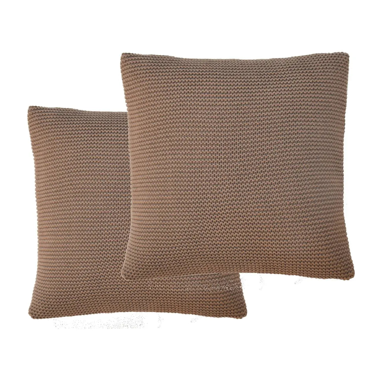 Brown Cotton Cushion Set of 2 - Living with Luxury