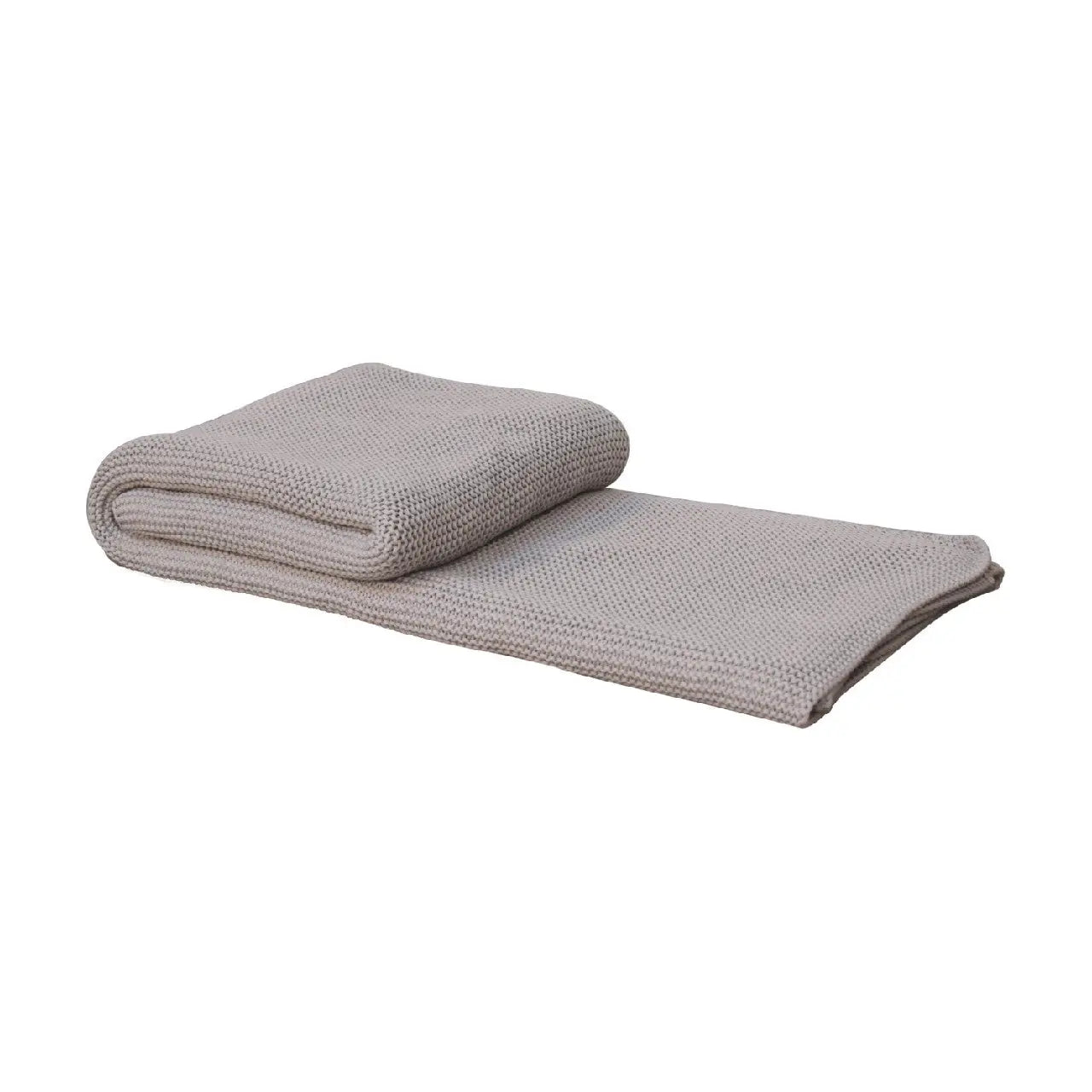 Double Grey Knitted Throw - Living with Luxury