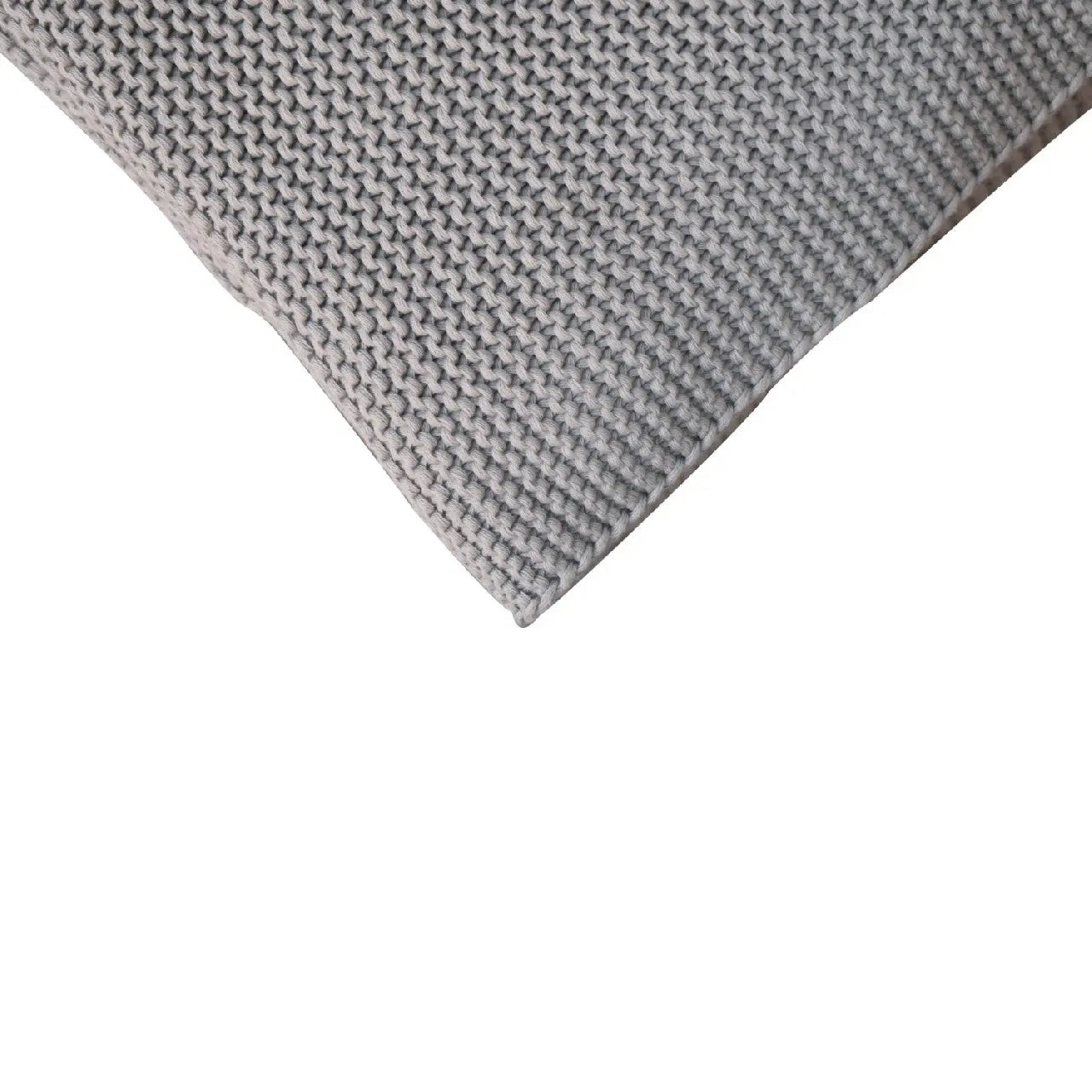 Double Grey Knitted Throw - Living with Luxury