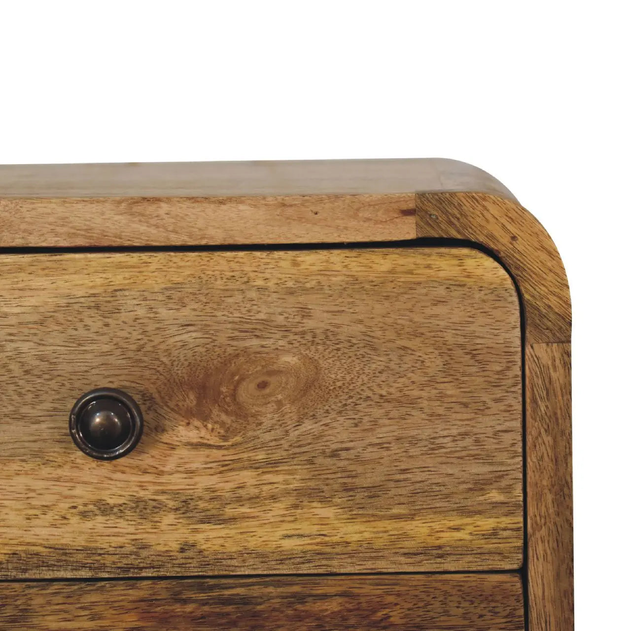 Mini Curve Oak-ish Floating Bedside - Living with Luxury