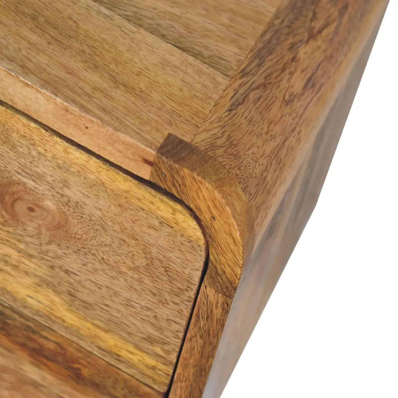 Mini Curve Oak-ish Floating Bedside - Living with Luxury