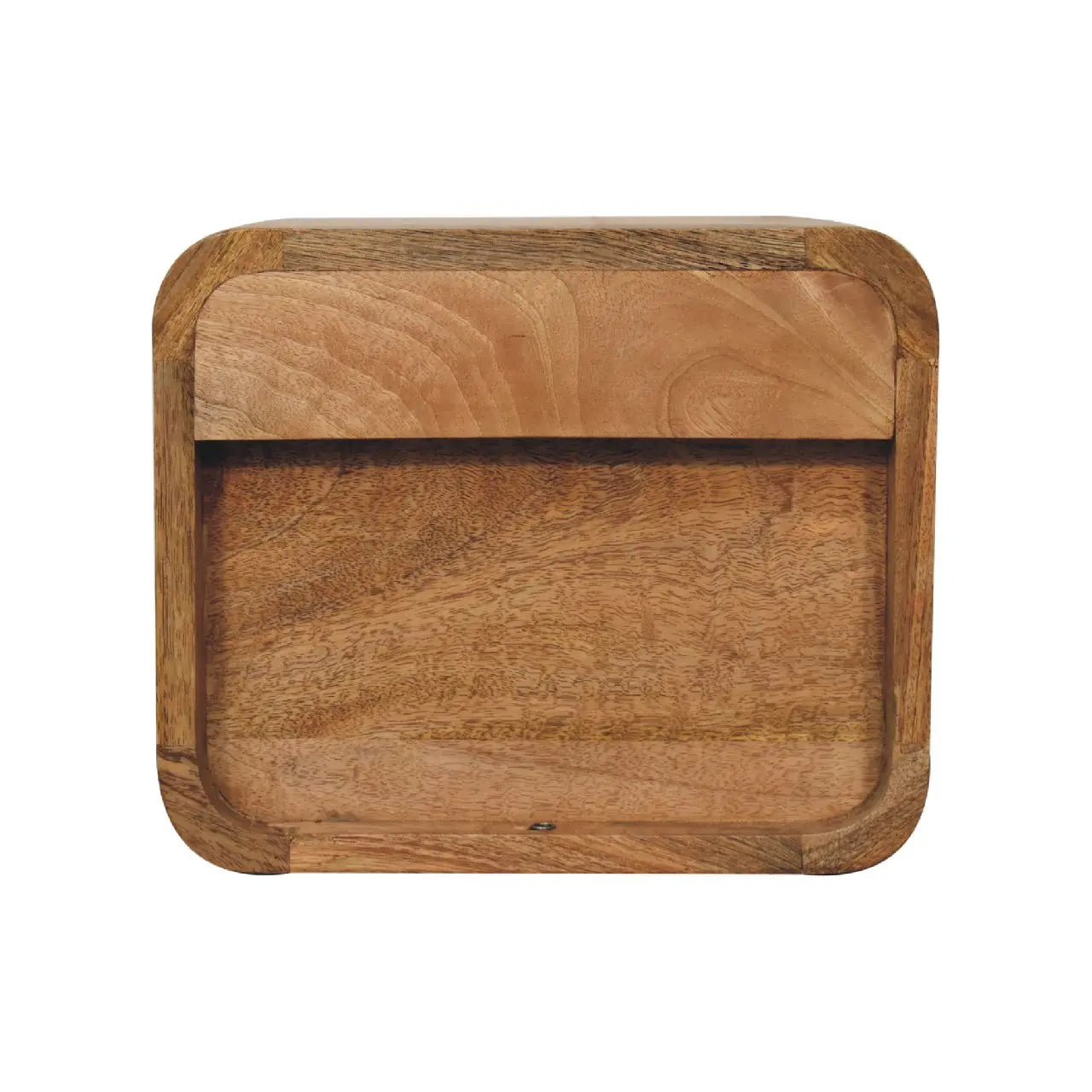 Mini Curve Oak-ish Floating Bedside - Living with Luxury