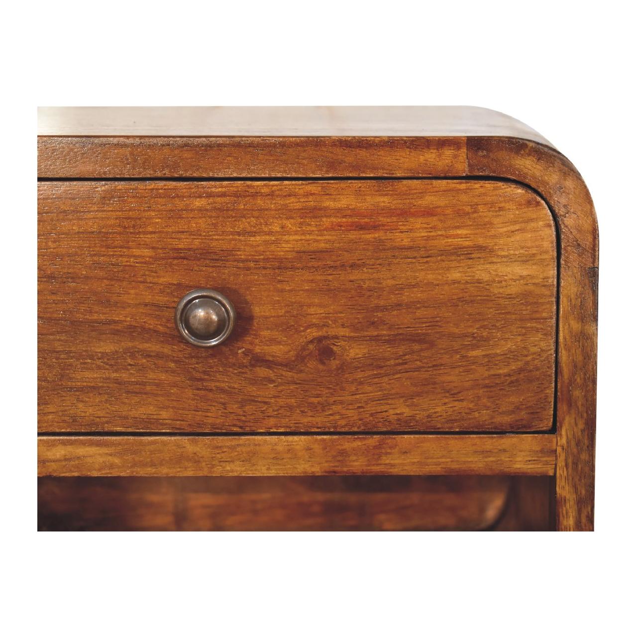 Mini Curve Floating Bedside - Living with Luxury