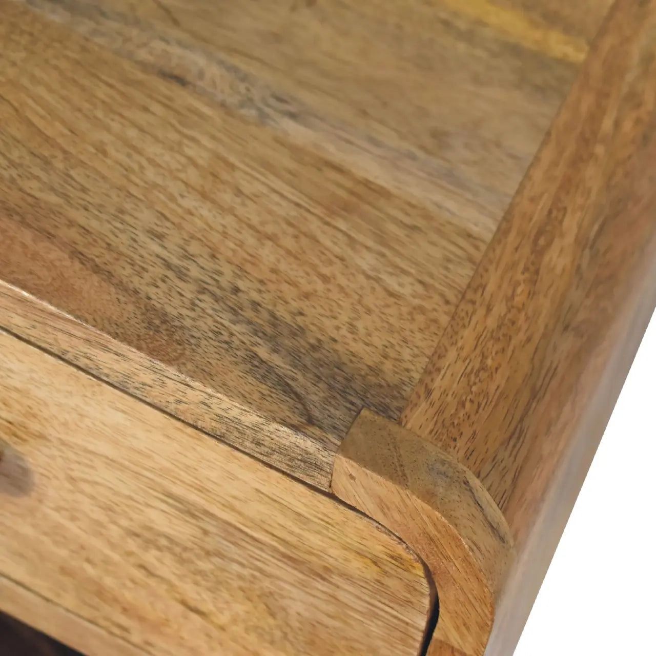 Mini Oak-ish Floating Open Bedside - Living with Luxury
