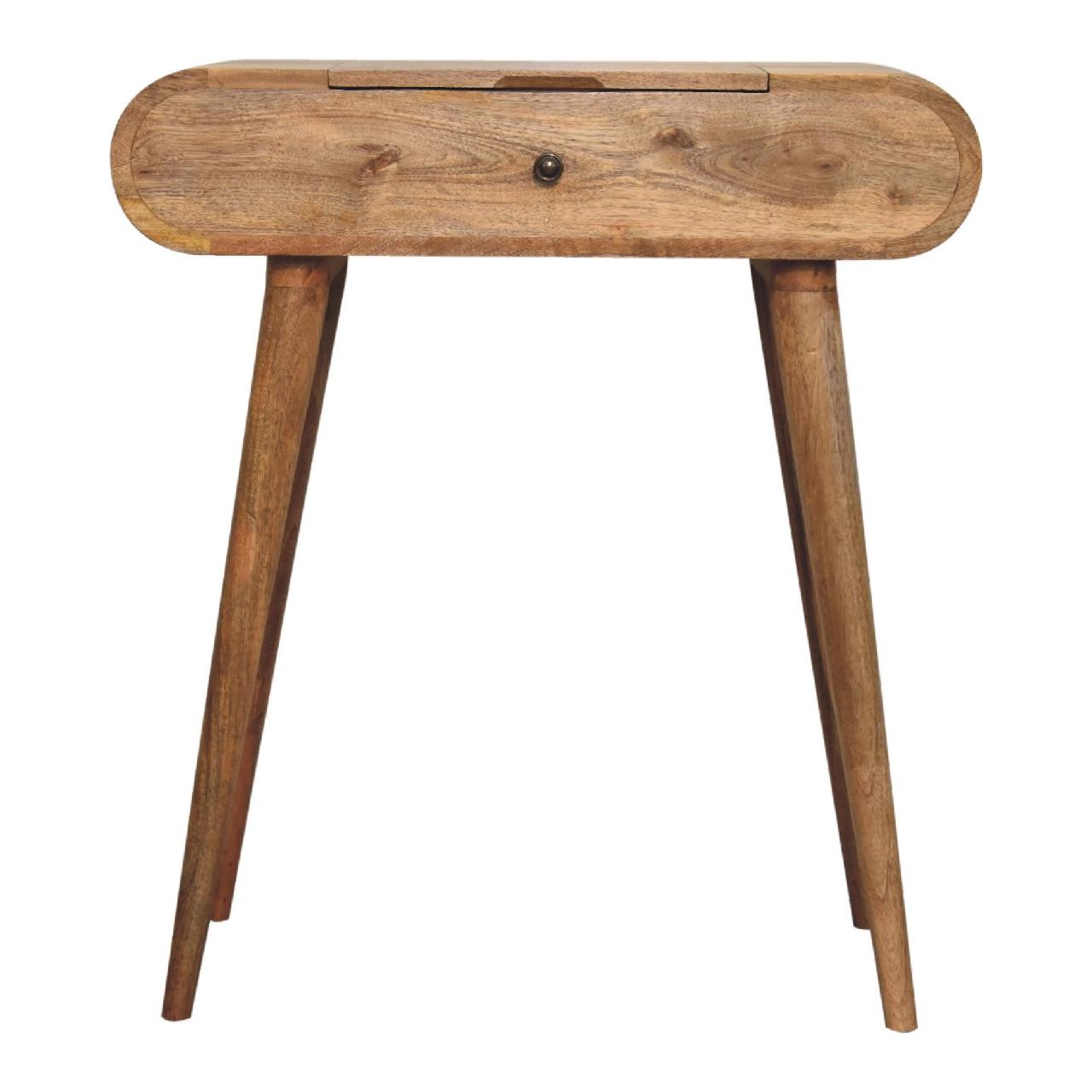 Mini Oak-ish Round Dressing Table
