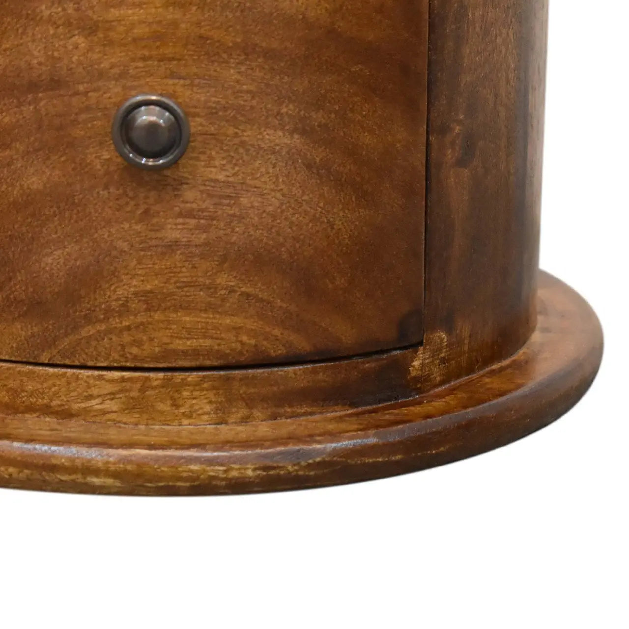 Mini Chestnut 2 Drawer Drum Chest - Living with Luxury