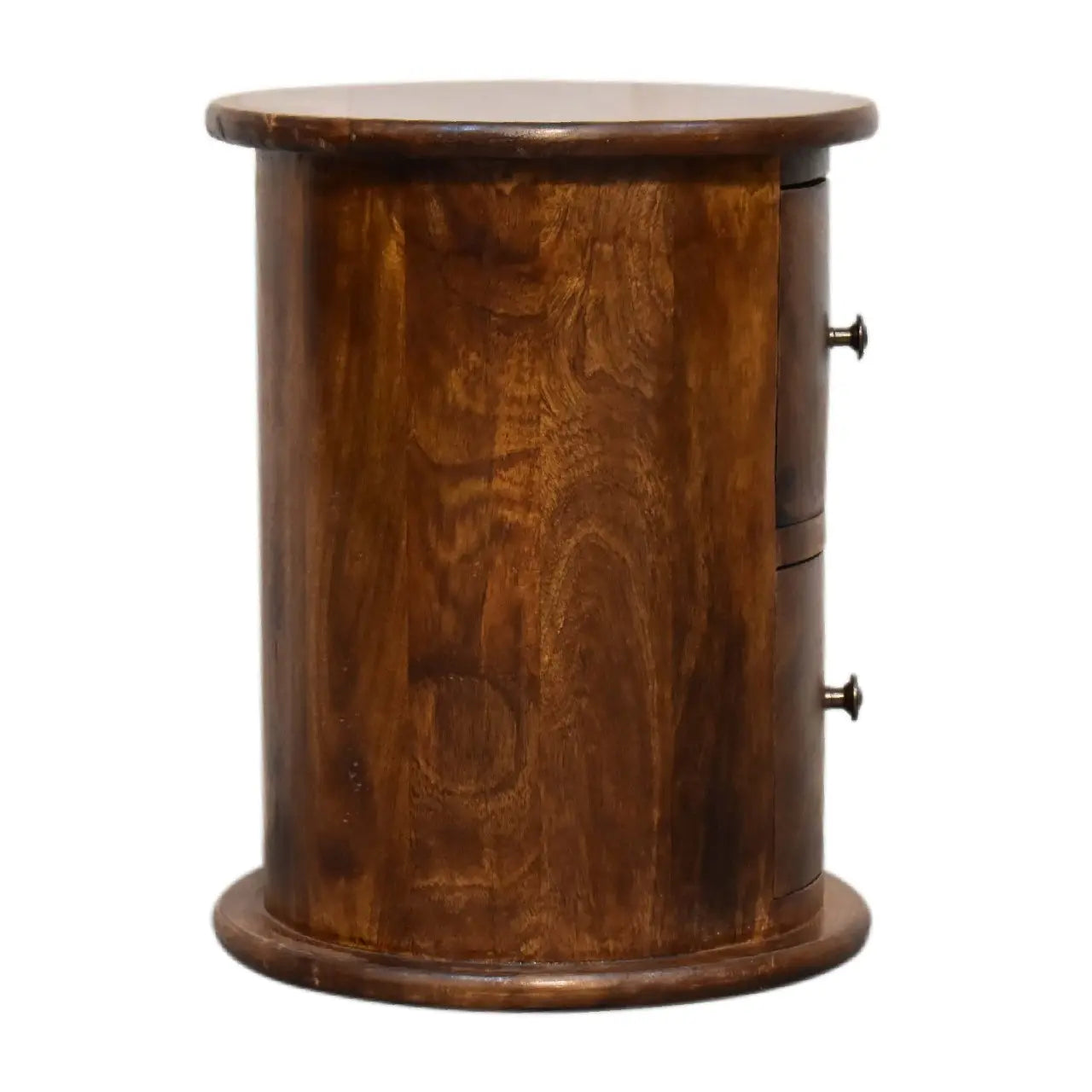 Mini Chestnut 2 Drawer Drum Chest - Living with Luxury