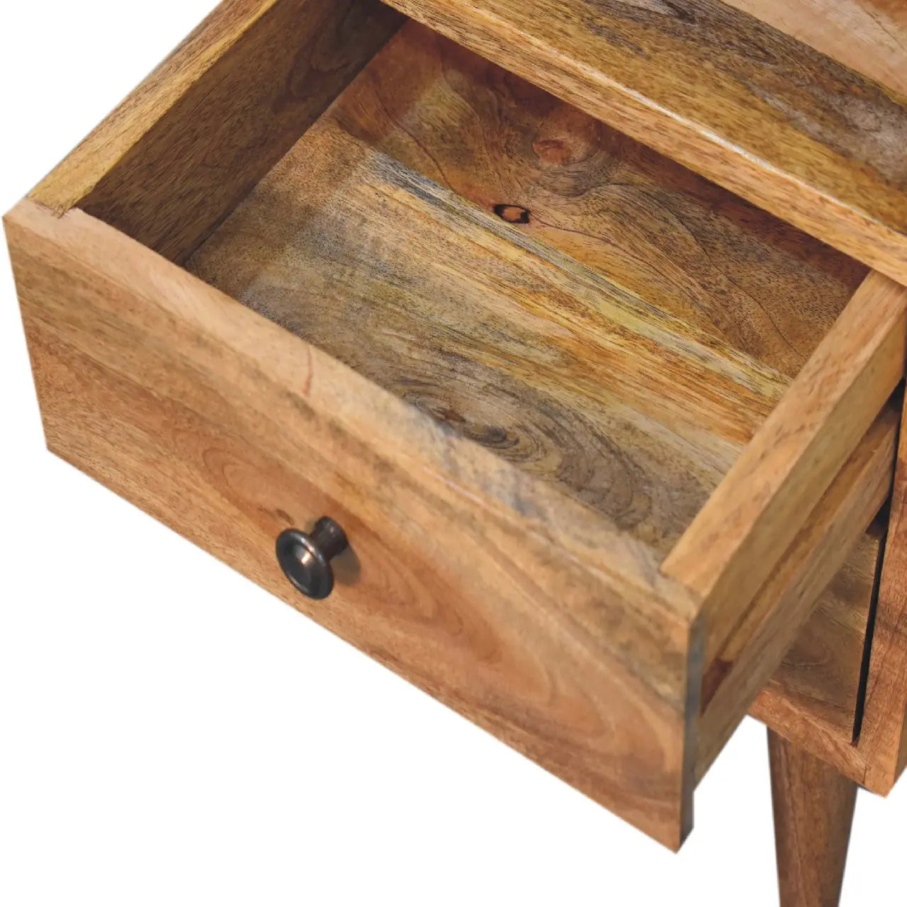 Mini Oak-ish Classic Open Bedside - Living with Luxury