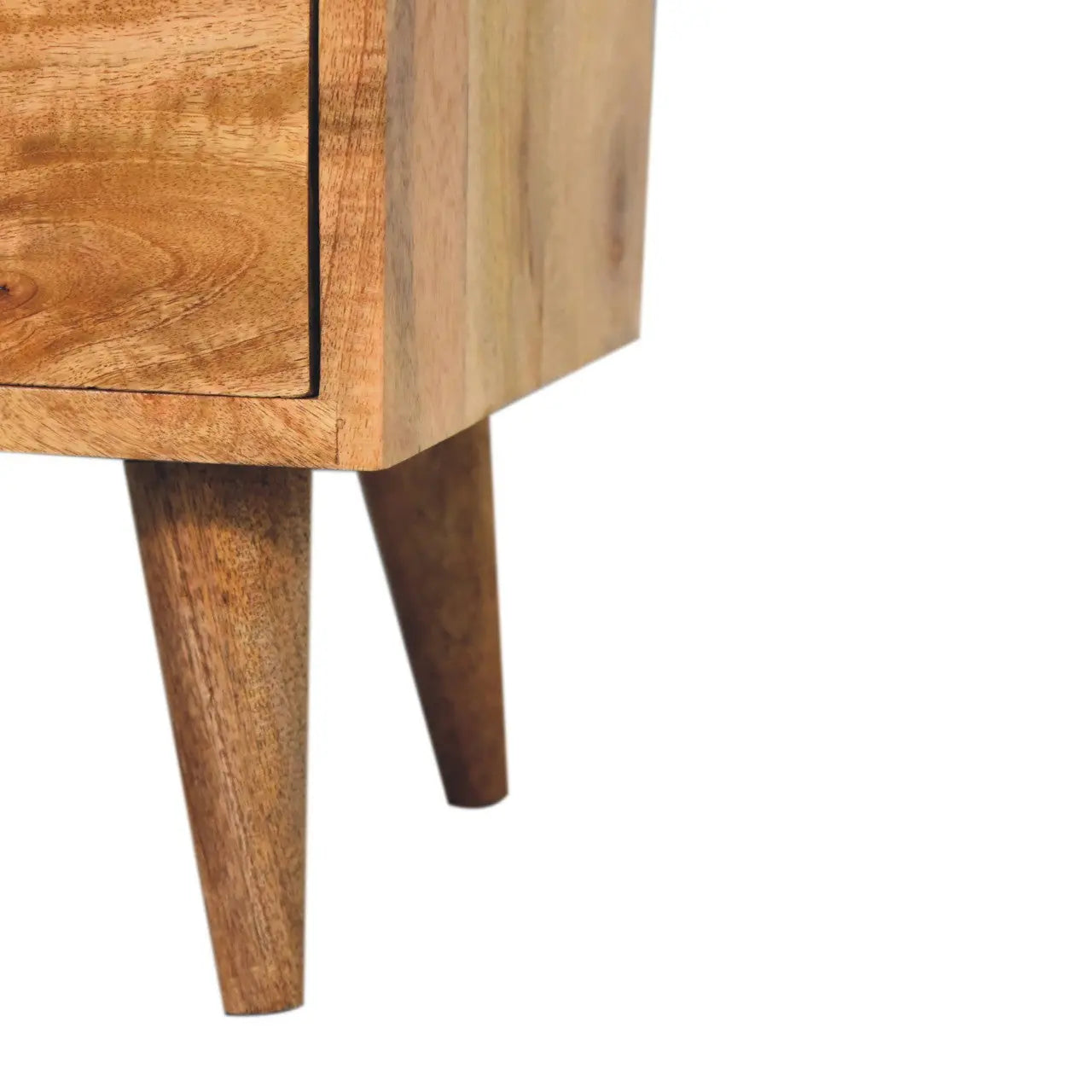 Mini Oak-ish Classic Open Bedside - Living with Luxury
