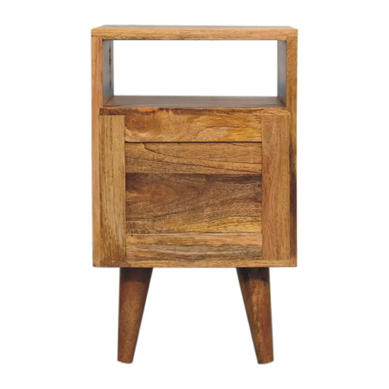 Mini Oak-ish Classic Open Bedside - Living with Luxury
