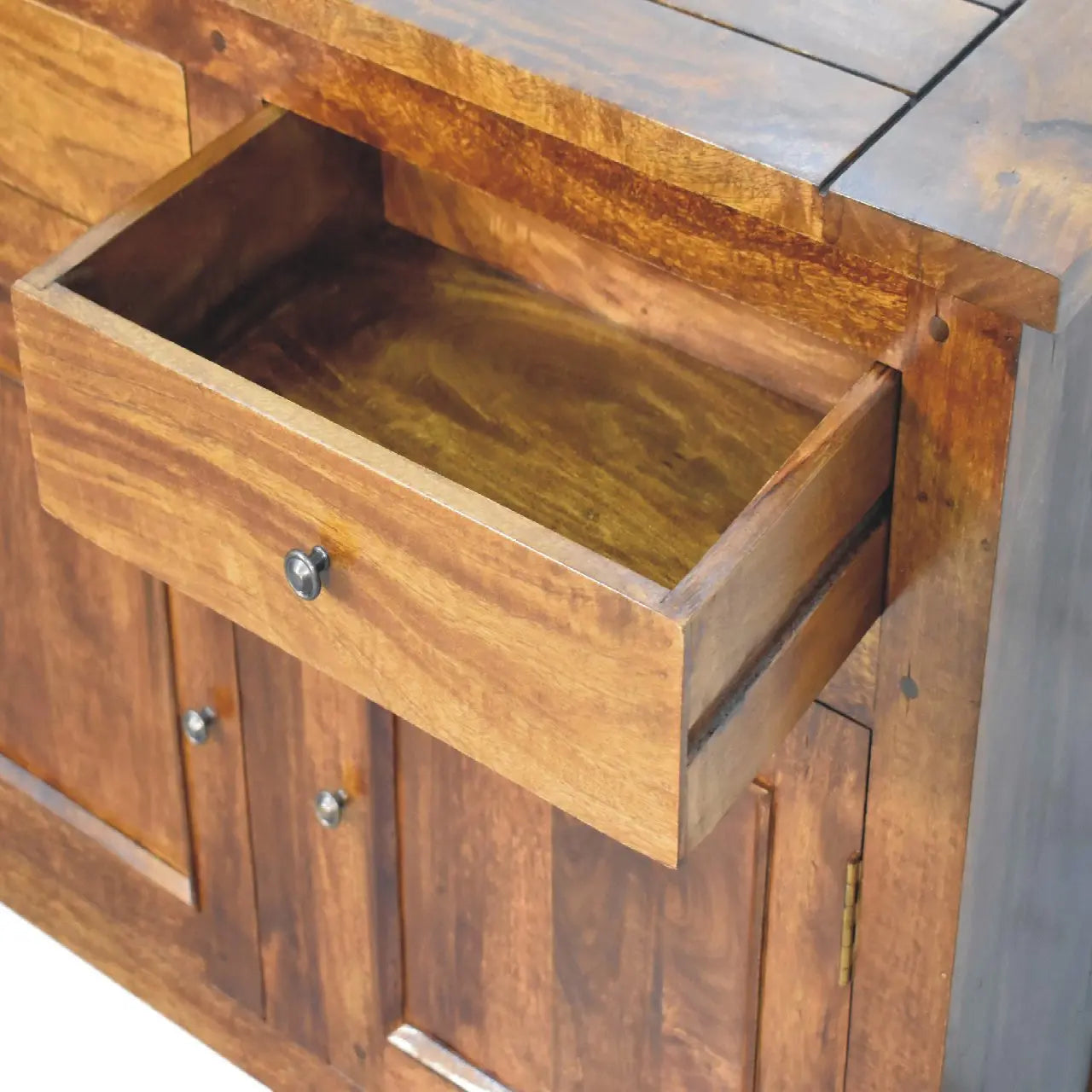 Chestnut Sideboard with 2 Drawers - Living with Luxury