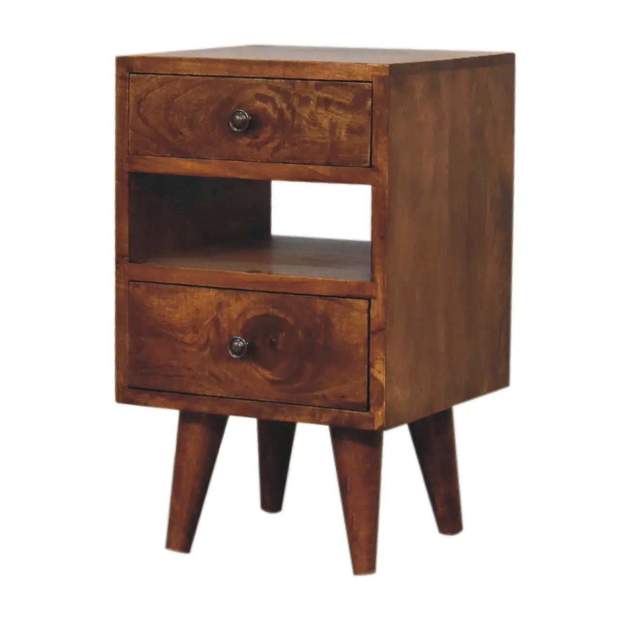 Mini Classic Multi Chestnut Bedside - Living with Luxury