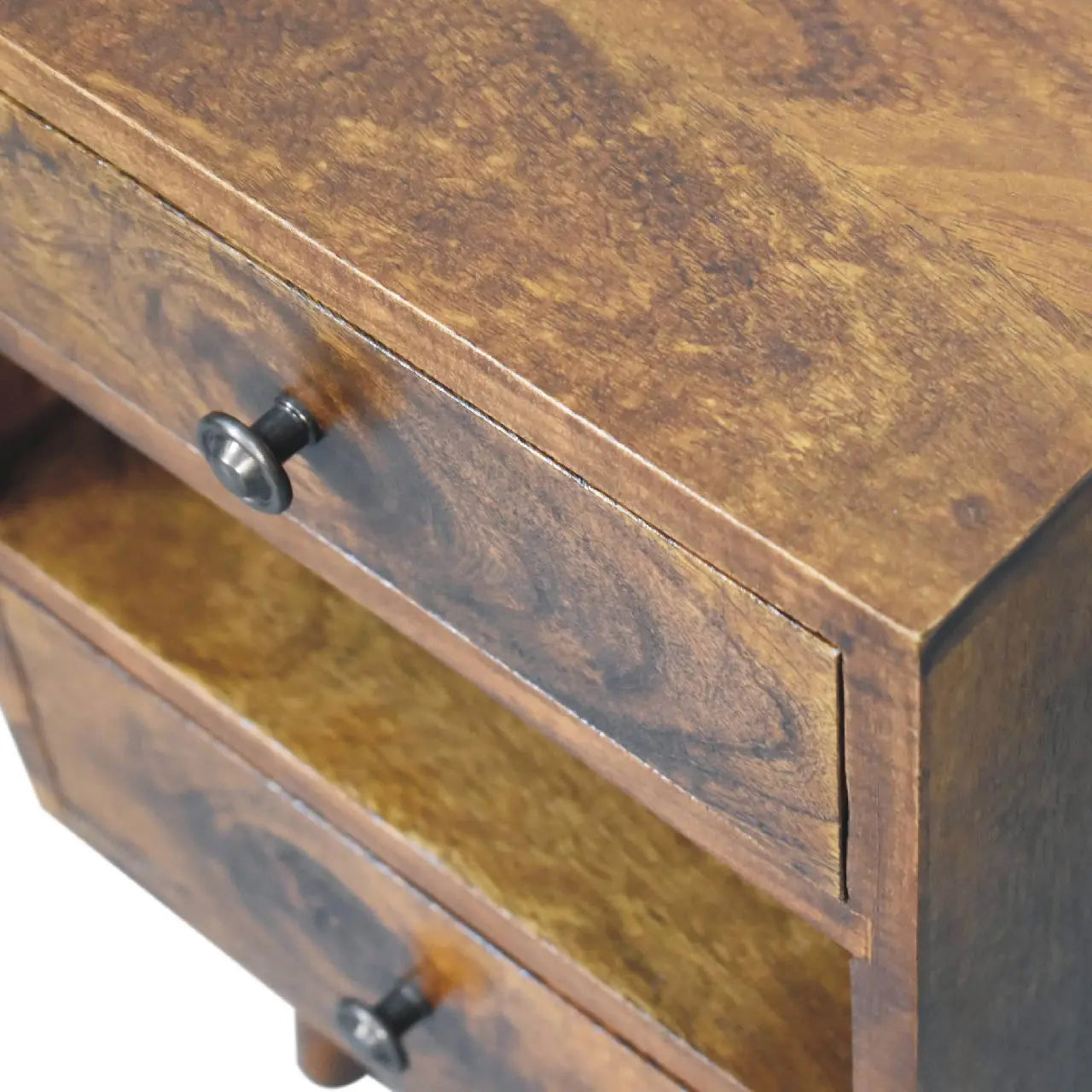 Mini Classic Multi Chestnut Bedside - Living with Luxury