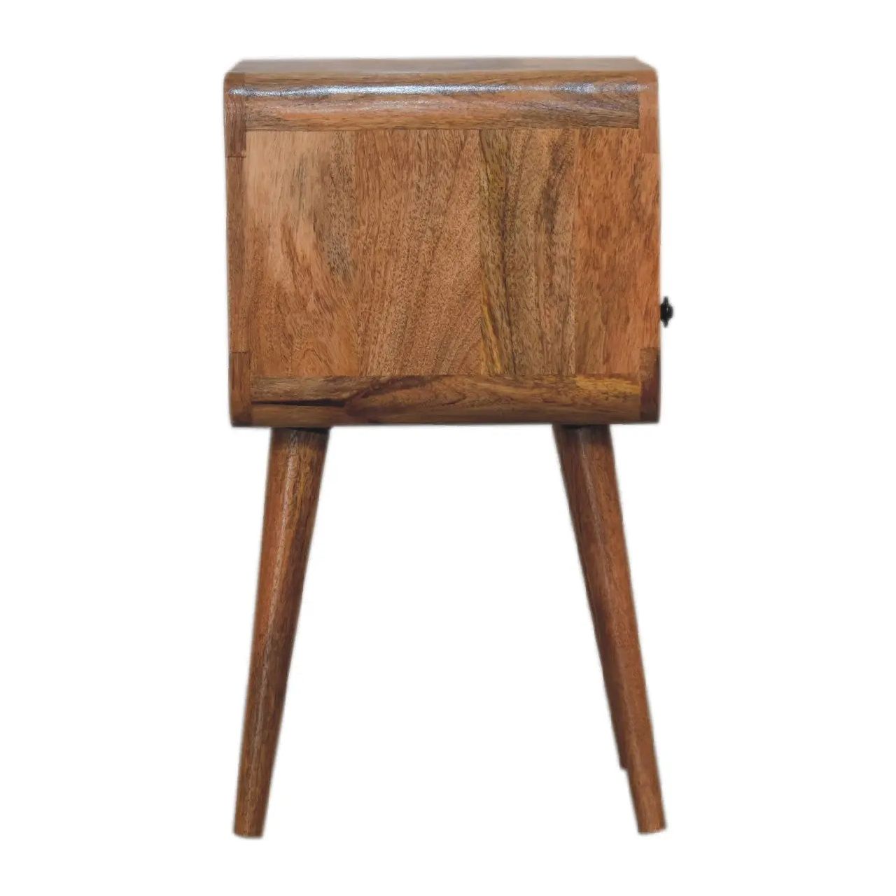 Mini Oakish Curve Open Bedside - Living with Luxury