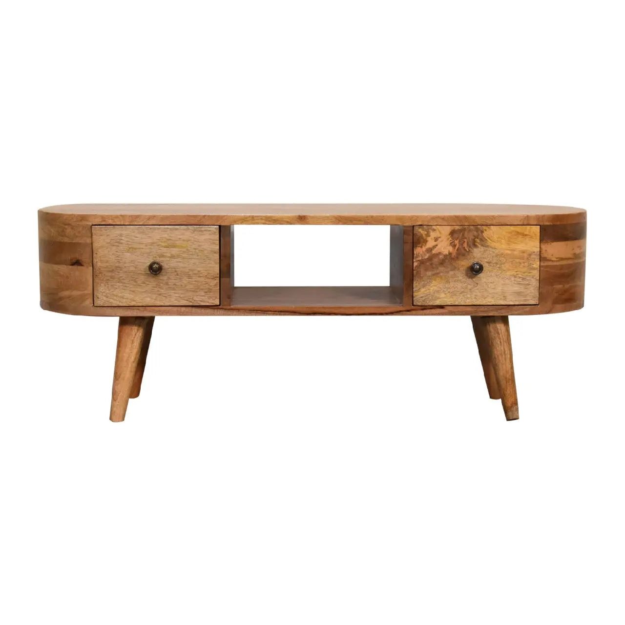 Mini Rounded Entertainment Unit - Living with Luxury