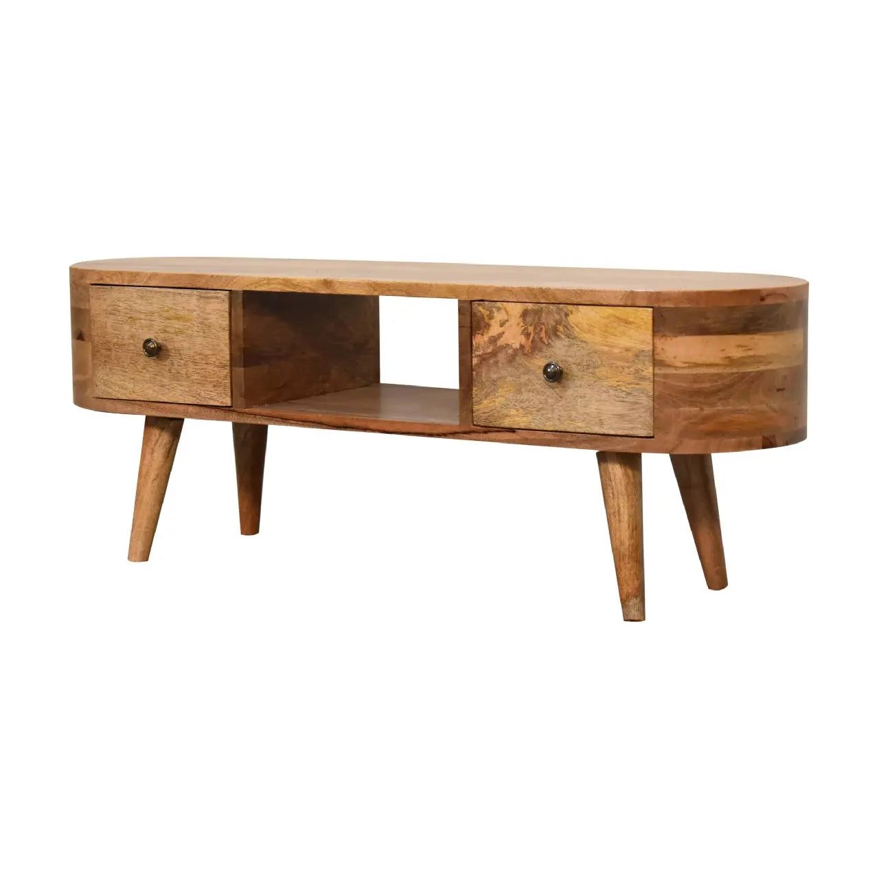 Mini Rounded Entertainment Unit - Living with Luxury