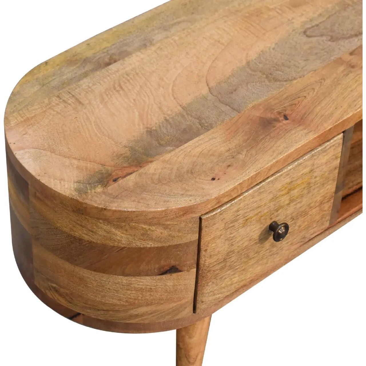 Mini Rounded Entertainment Unit - Living with Luxury