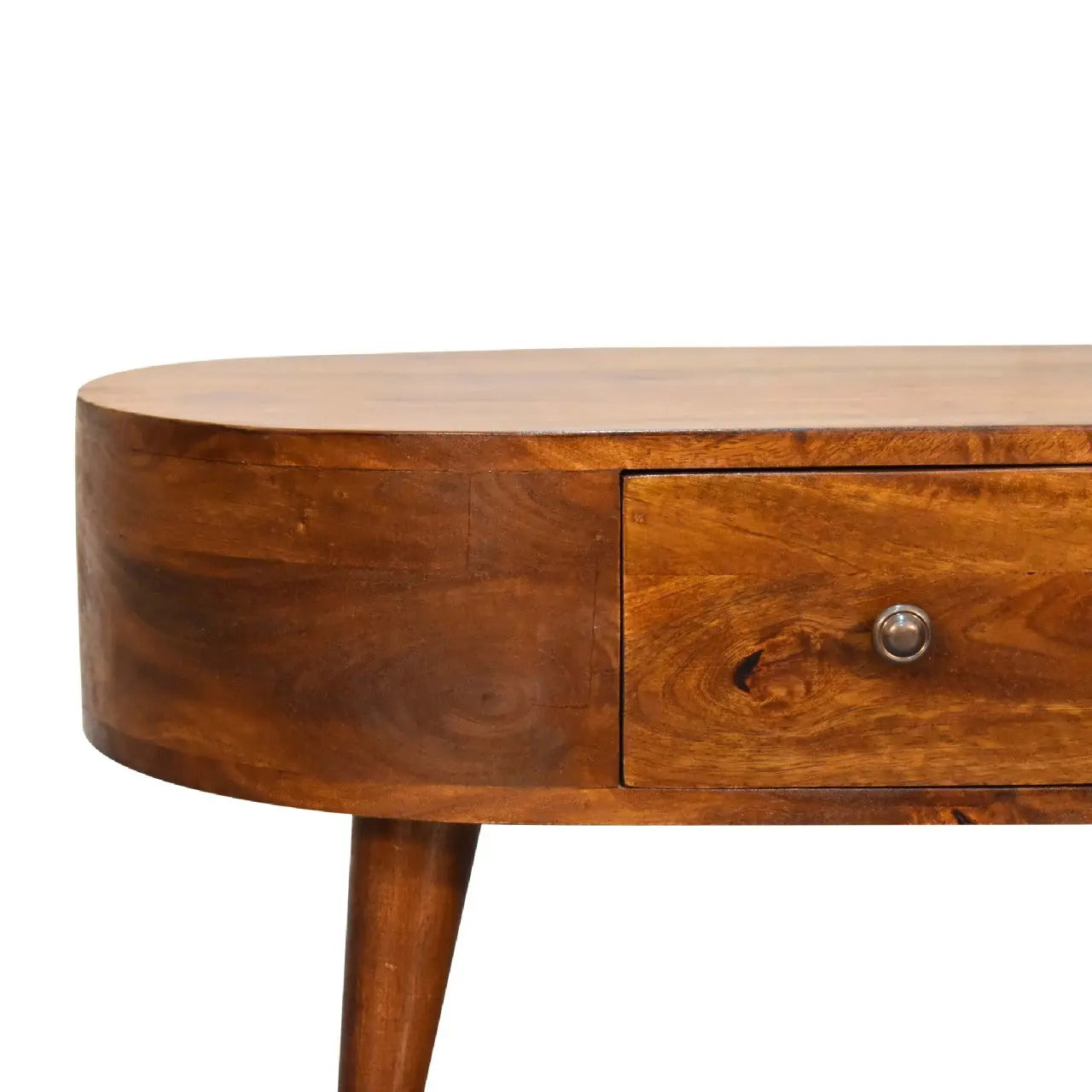 Mini Chestnut Rounded Coffee Table - Living with Luxury