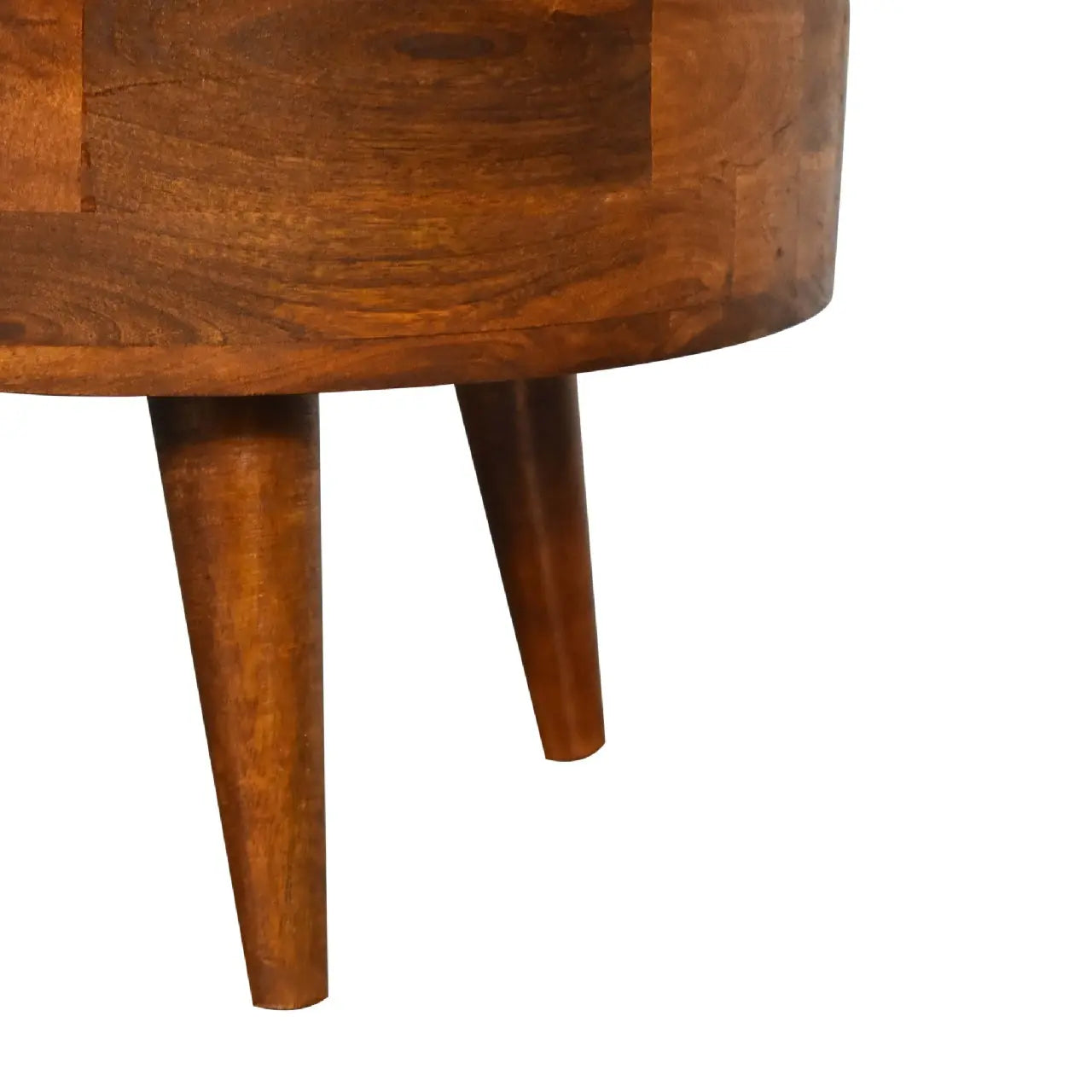 Mini Chestnut Rounded Coffee Table - Living with Luxury