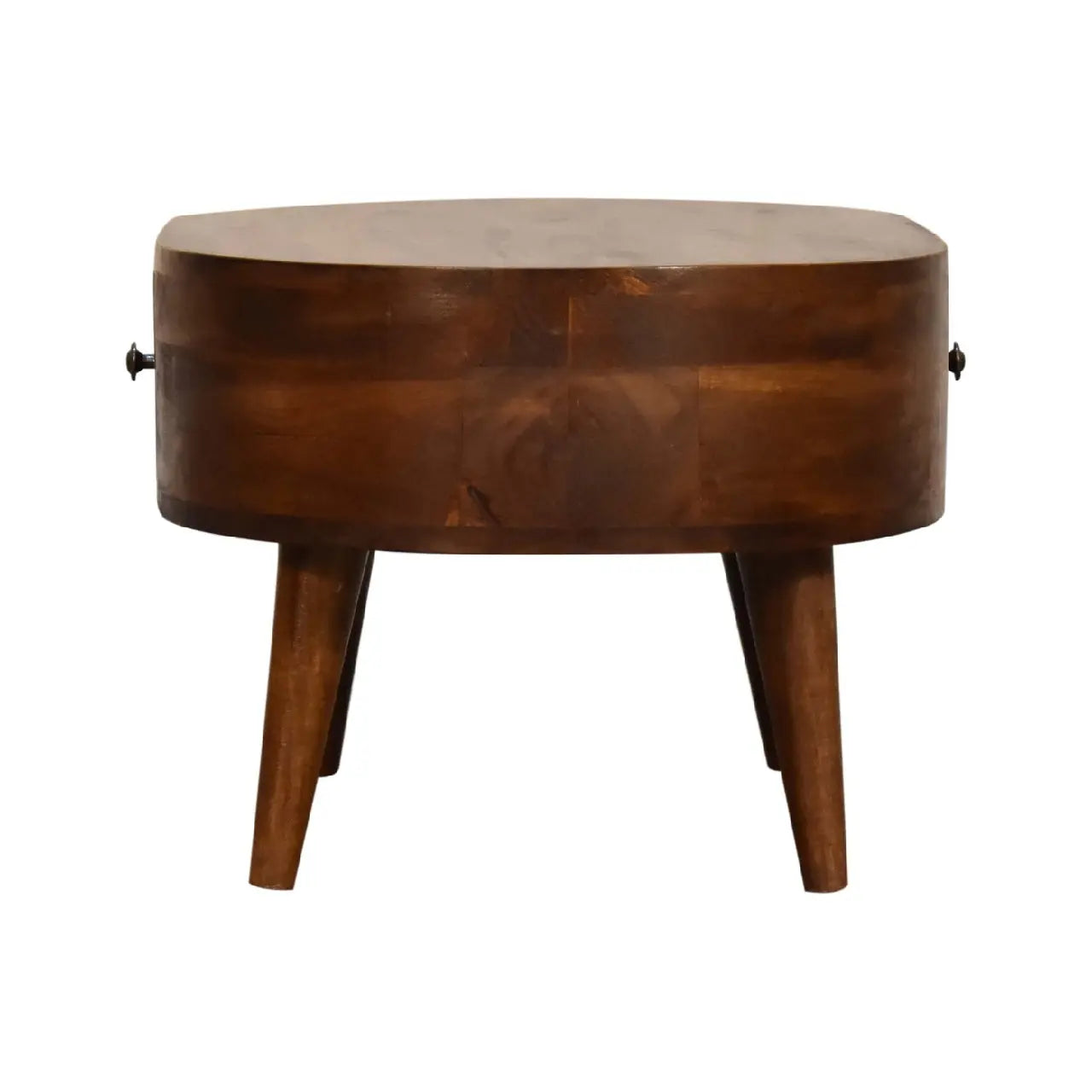 Mini Chestnut Rounded Coffee Table - Living with Luxury