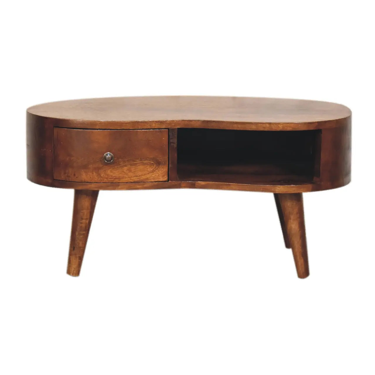 Mini Chesnut Wave Coffee Table - Living with Luxury