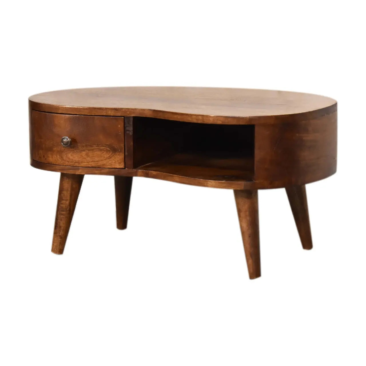 Mini Chesnut Wave Coffee Table - Living with Luxury