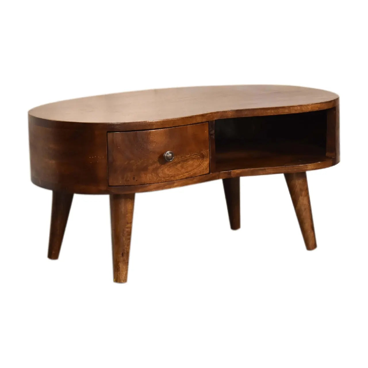 Mini Chesnut Wave Coffee Table - Living with Luxury